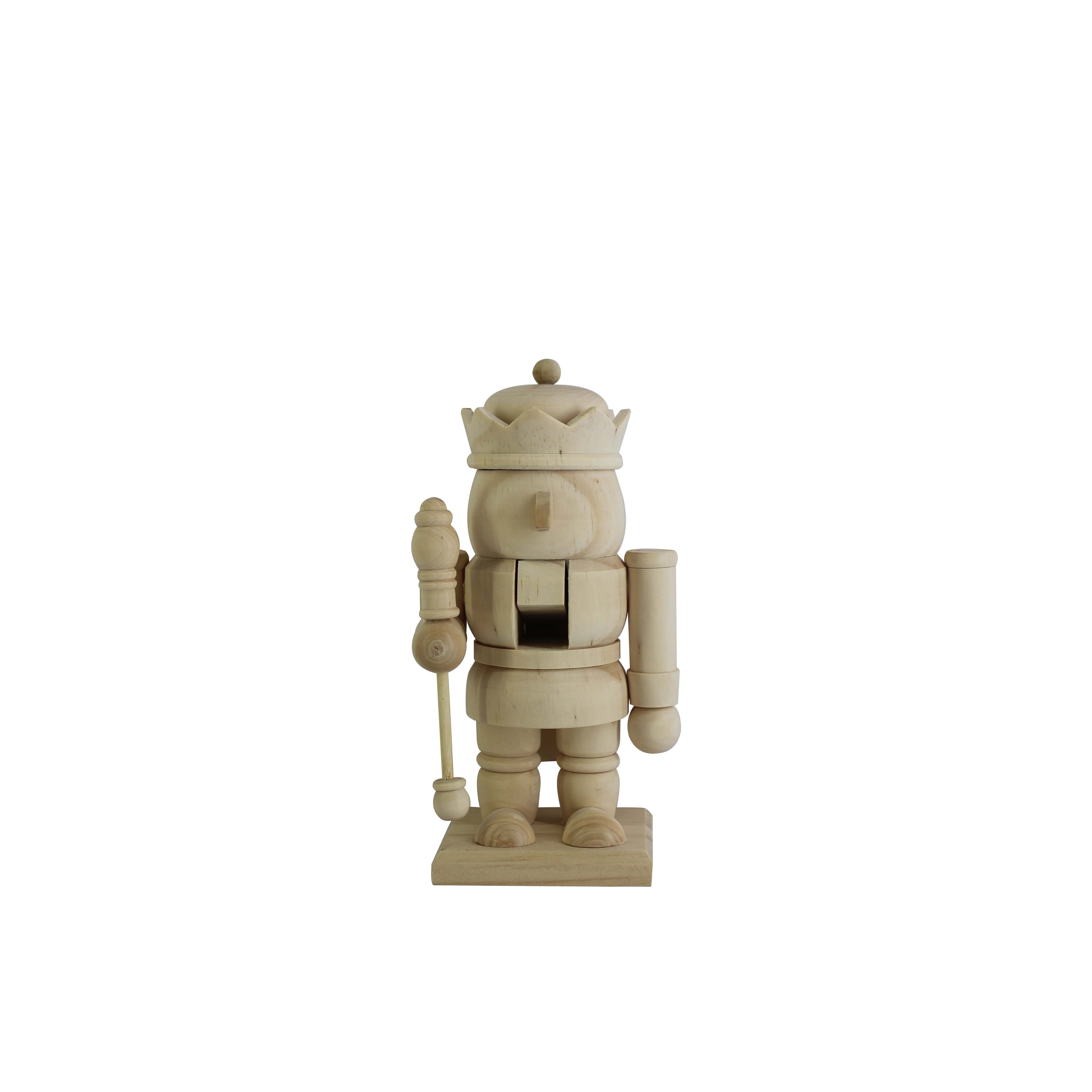 7&#x22; King with Scepter DIY Pinewood Nutcracker by Make Market&#xAE;