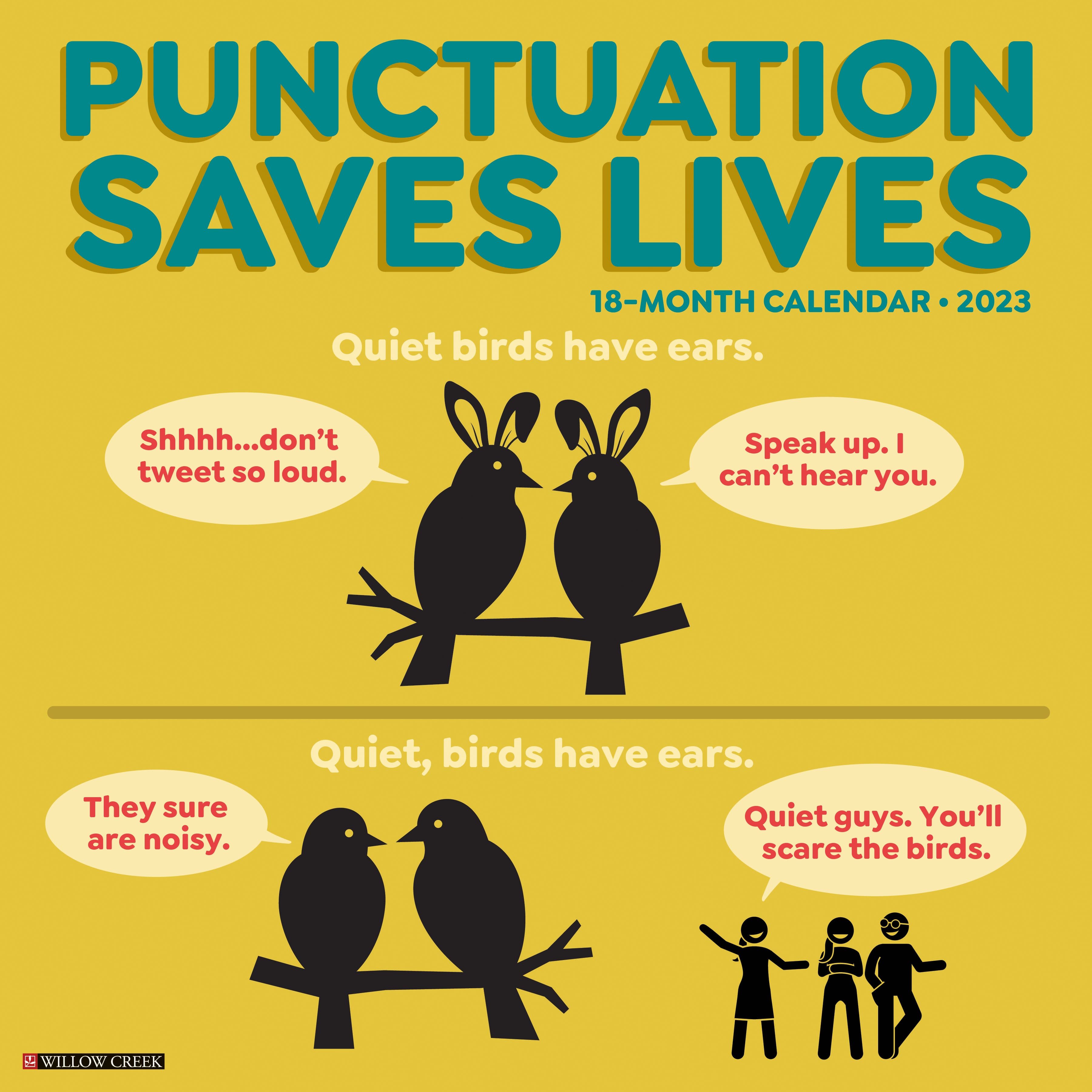 2023 Punctuation Saves Lives Wall Calendar Michaels
