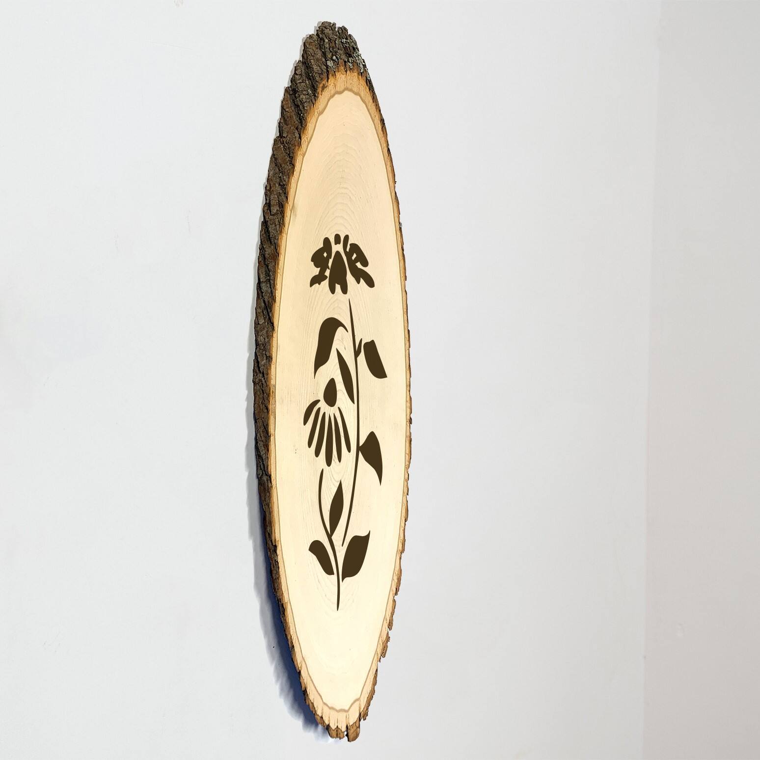 Wilson 17.5" Basswood Elongated Round Slice, 4ct.