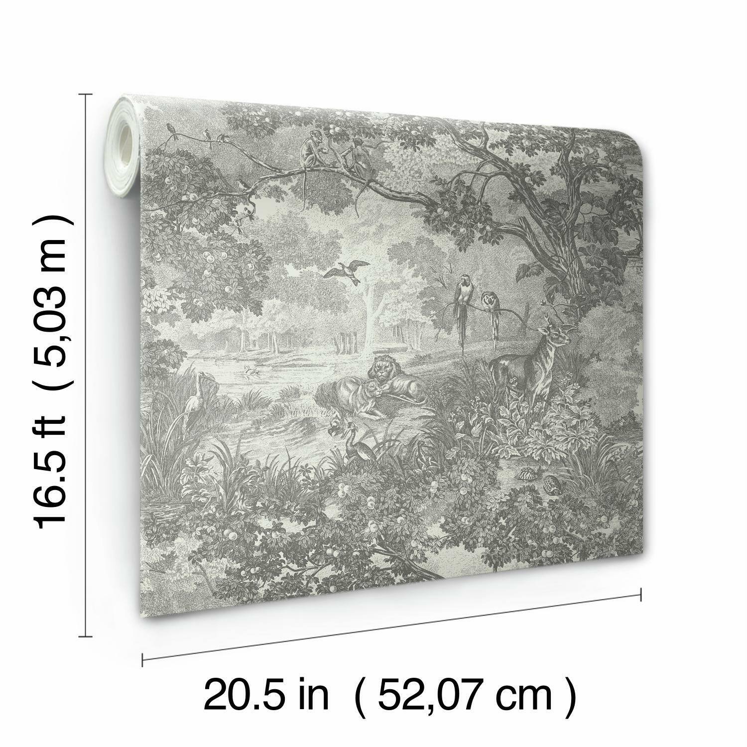 RoomMates Jungle Toile Peel &#x26; Stick Wallpaper