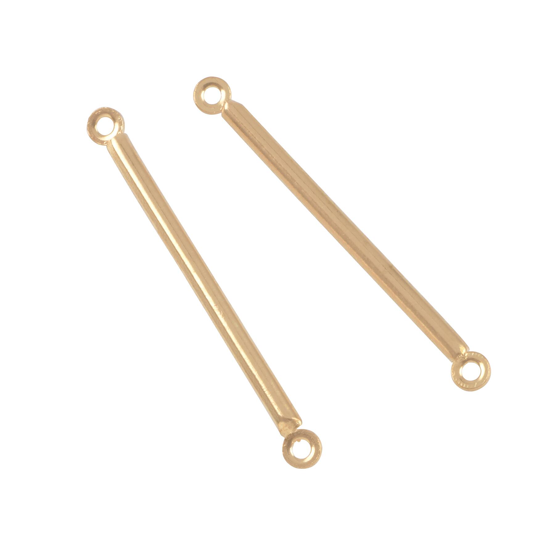 33mm Metal Bar Connectors, 30ct. by Bead Landing™