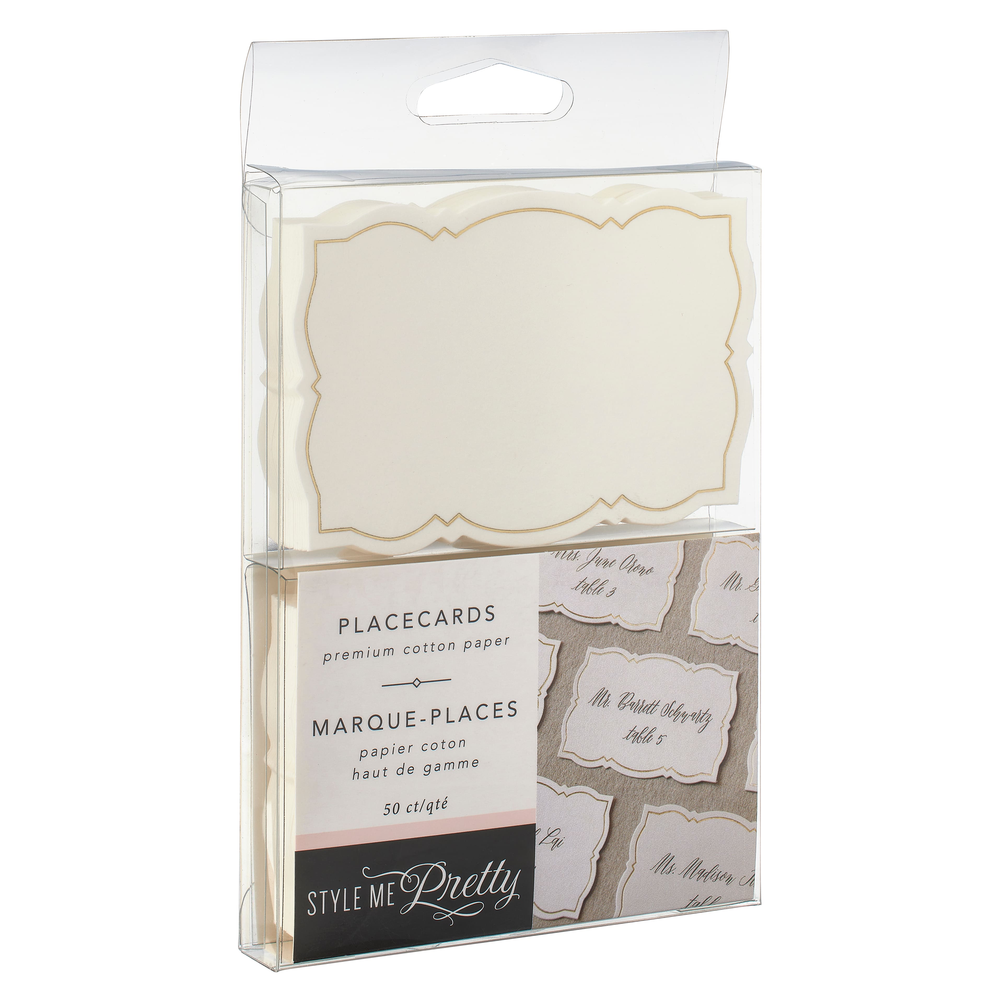 6 Packs: 50 ct. (300 total) Style Me Pretty Gold Place Cards
