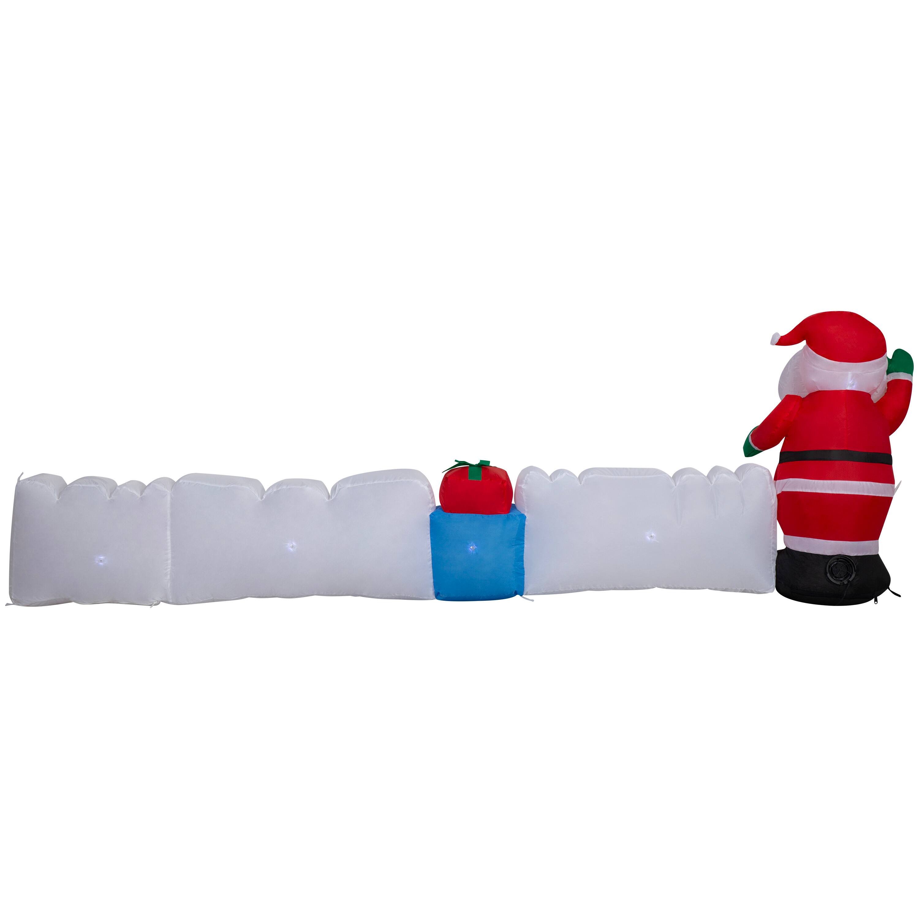 9ft. Airblown® Inflatable Merry Christmas Sign with Santa