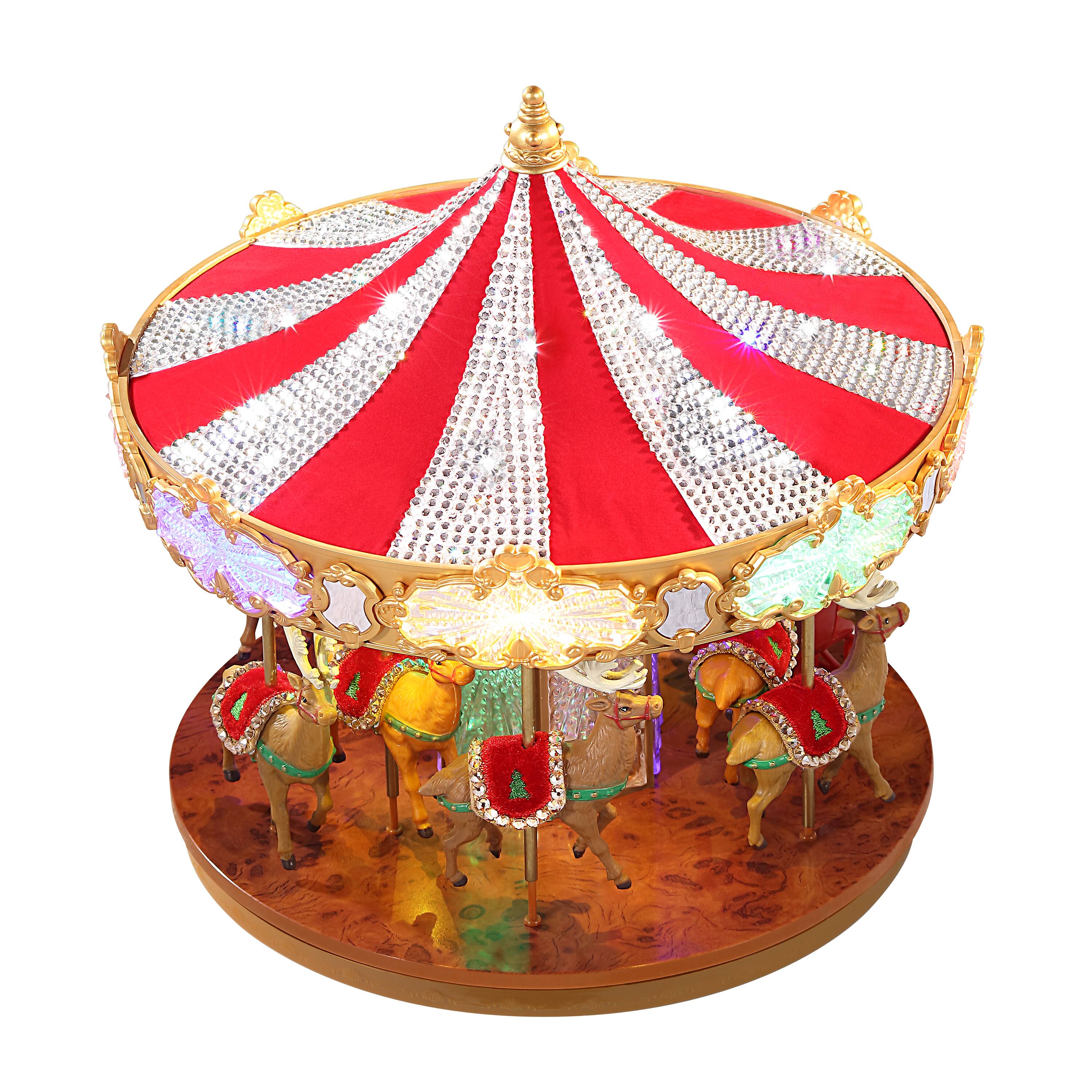 12" Swarovski® LED Holiday Carousel