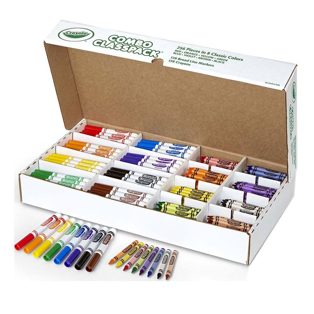 6 Pack: Crayola® Crayon & Marker Combo Classpack®