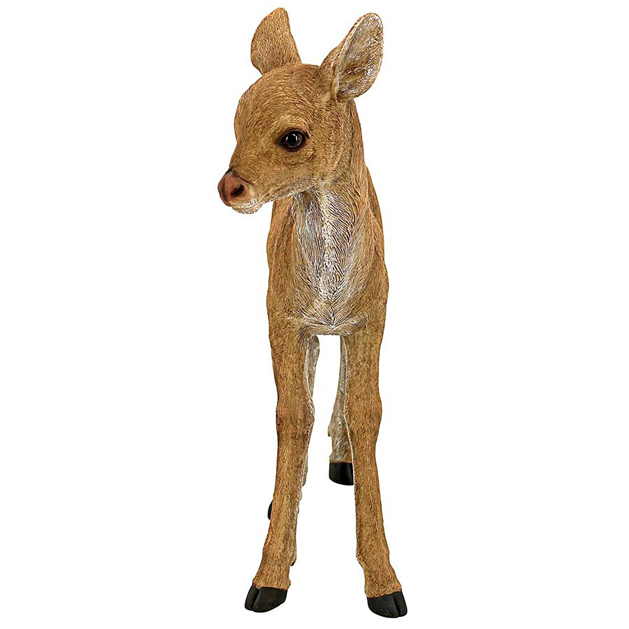 Design Toscano 20&#x22; Foraging Fawn Baby Deer Garden Statue
