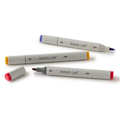 Michaels Pastel Level 2 Dual Tip Sketch Marker Set by Artist’s Loft