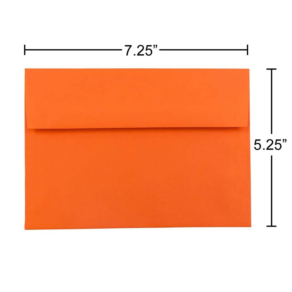 JAM Paper A7 Colored Invitation Envelopes, 50ct.