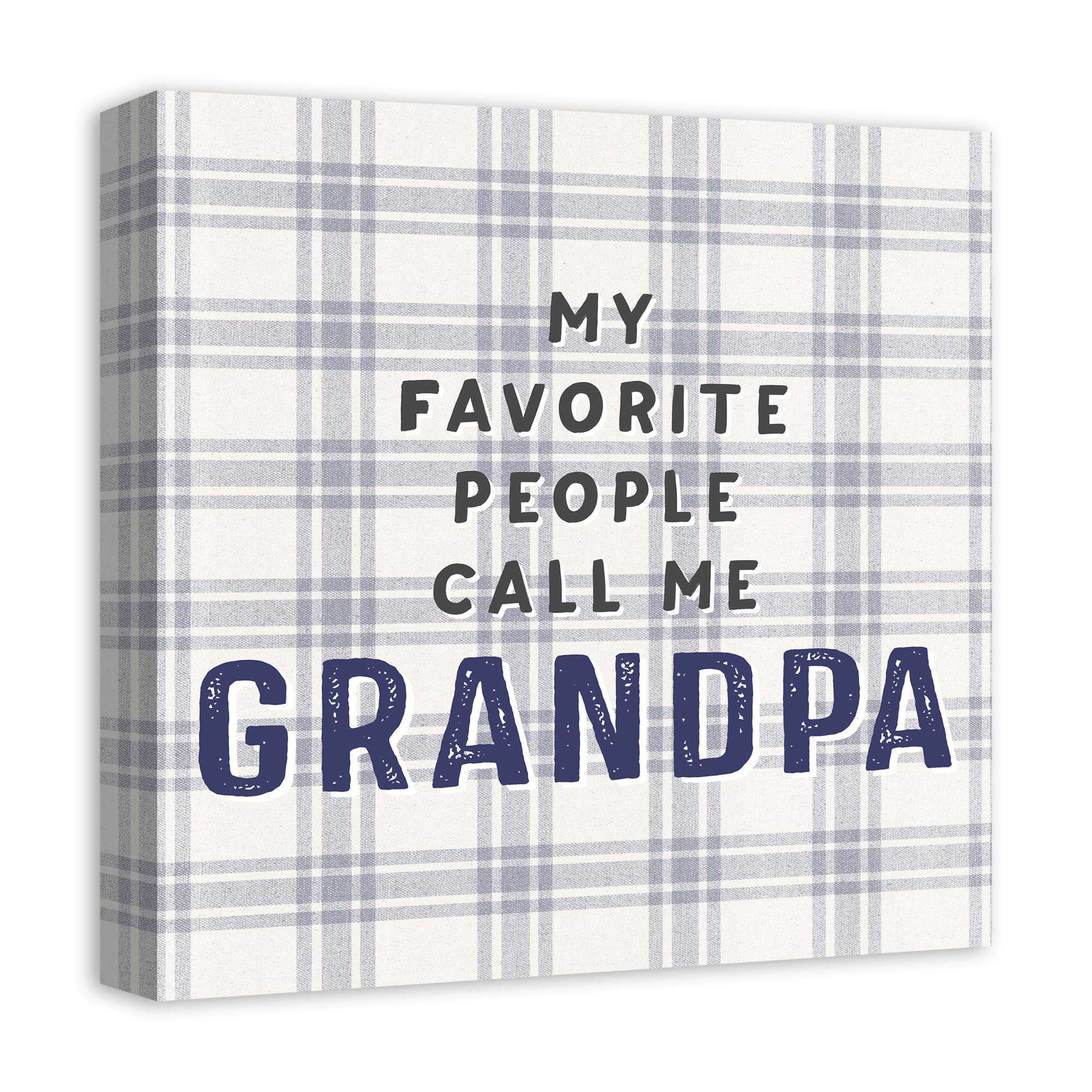 Favorite People Call Grandpa Canvas Wall Art