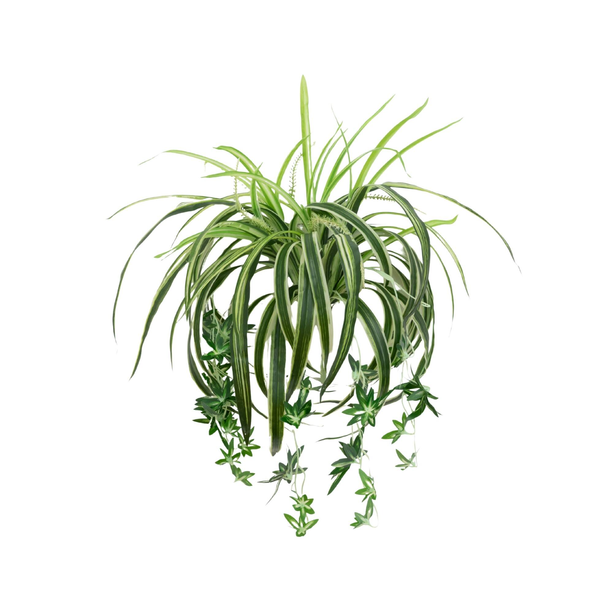 24" UV Resistant Artificial Spider Bush (Indoor/Outdoor) - Set of 3