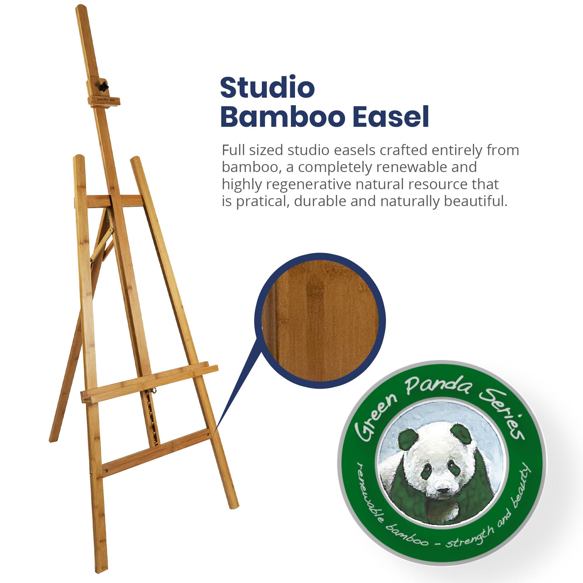 Pacific Arc A-Frame Bamboo Studio Easel