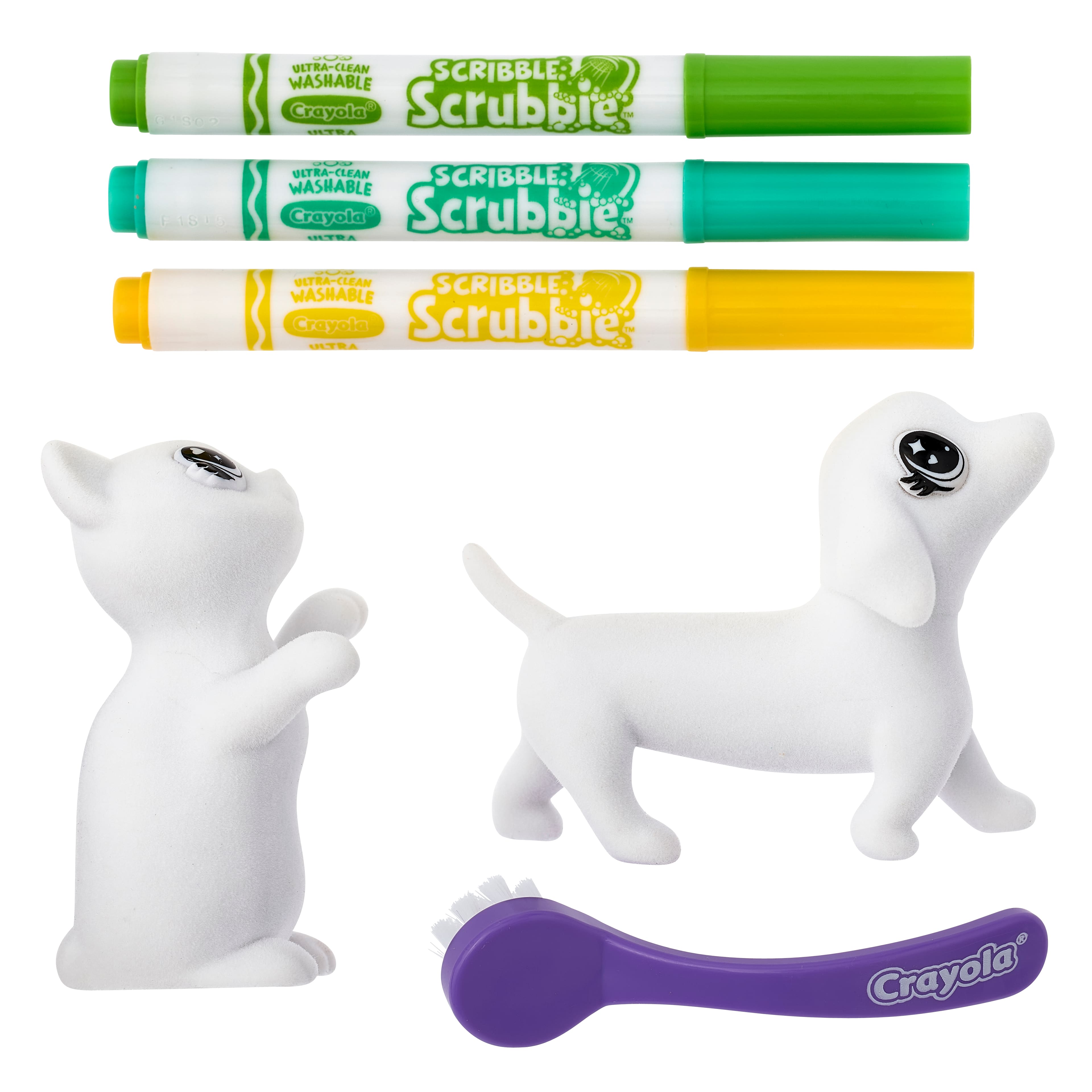 Crayola Washimals Washable Animals Playset - Dog and cat 