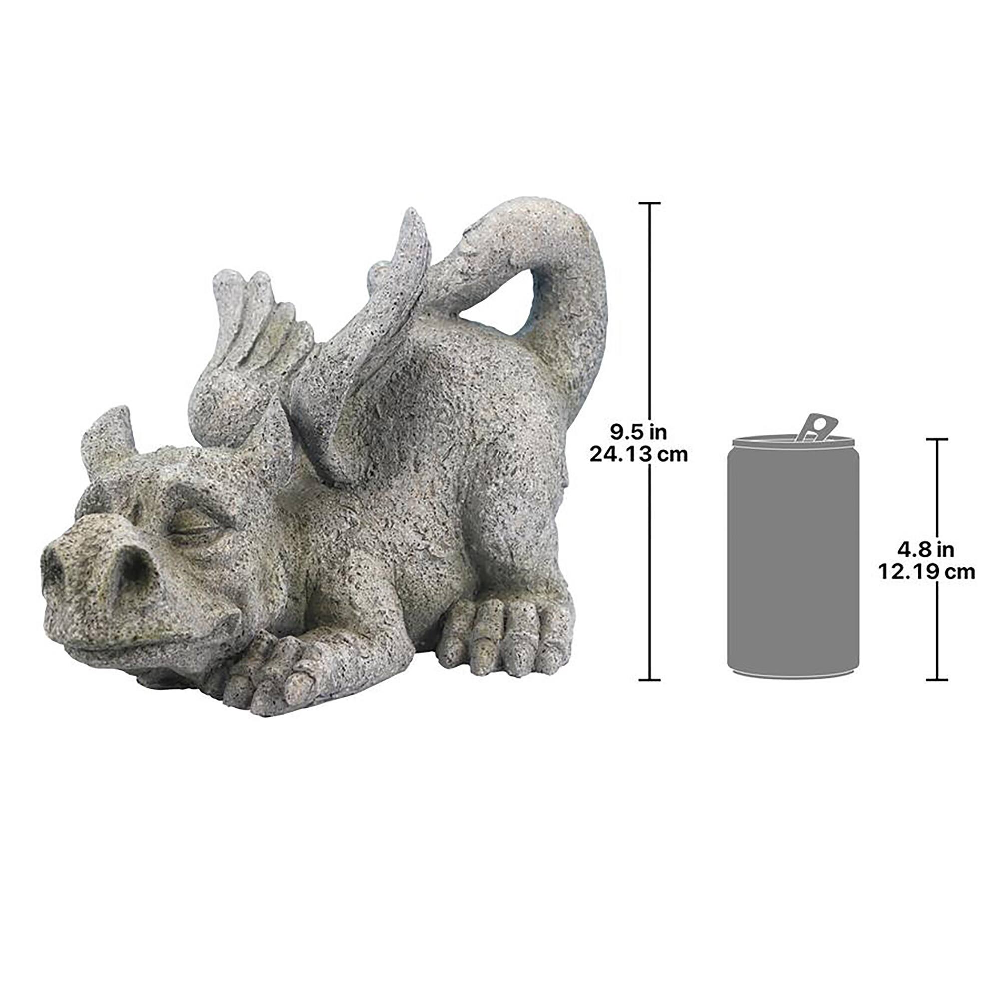 Design Toscano 14&#x22; Pounce the Mischievous Gothic Dragon Statue