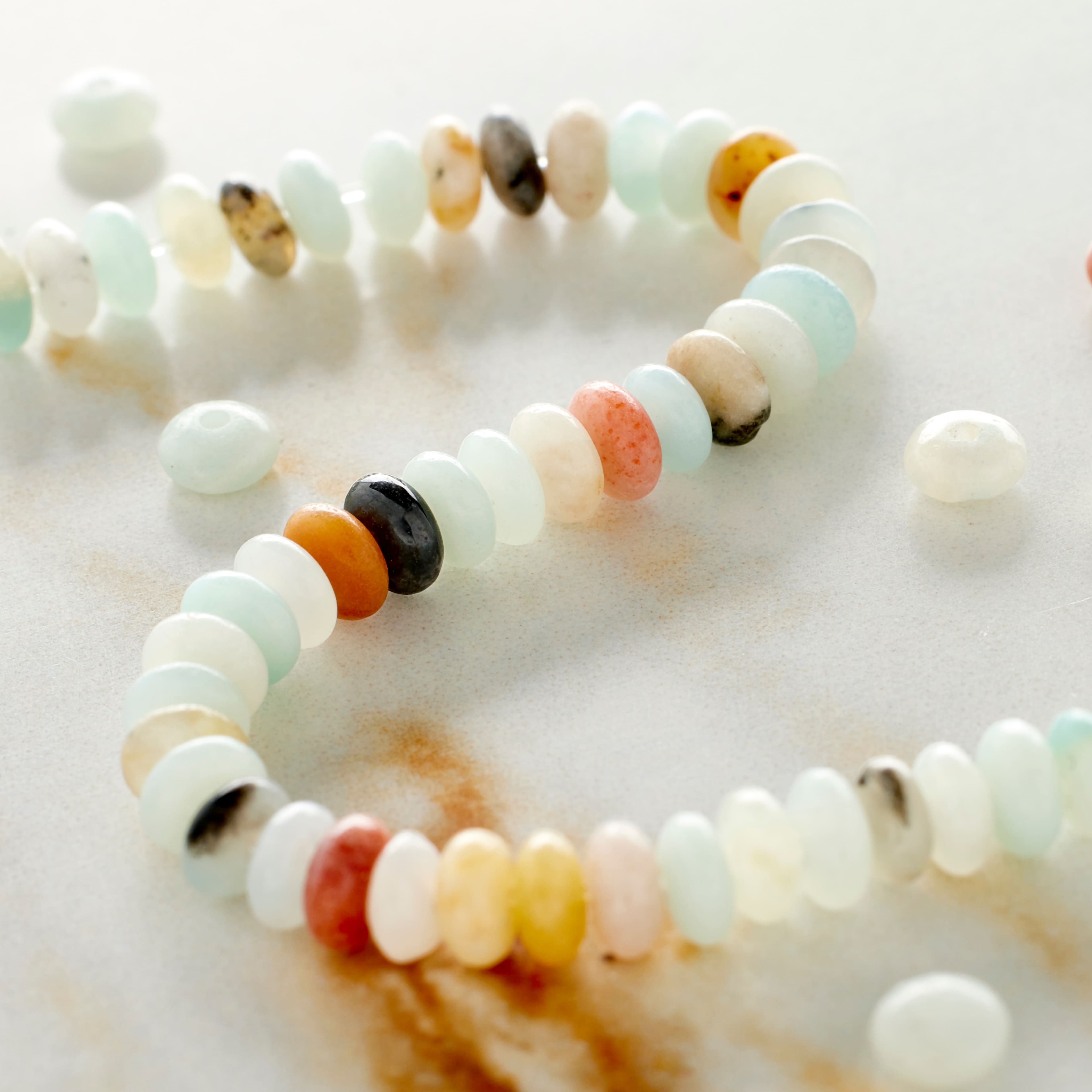 Amazonite Rondelle Beads, 4mm by Bead Landing&#x2122;
