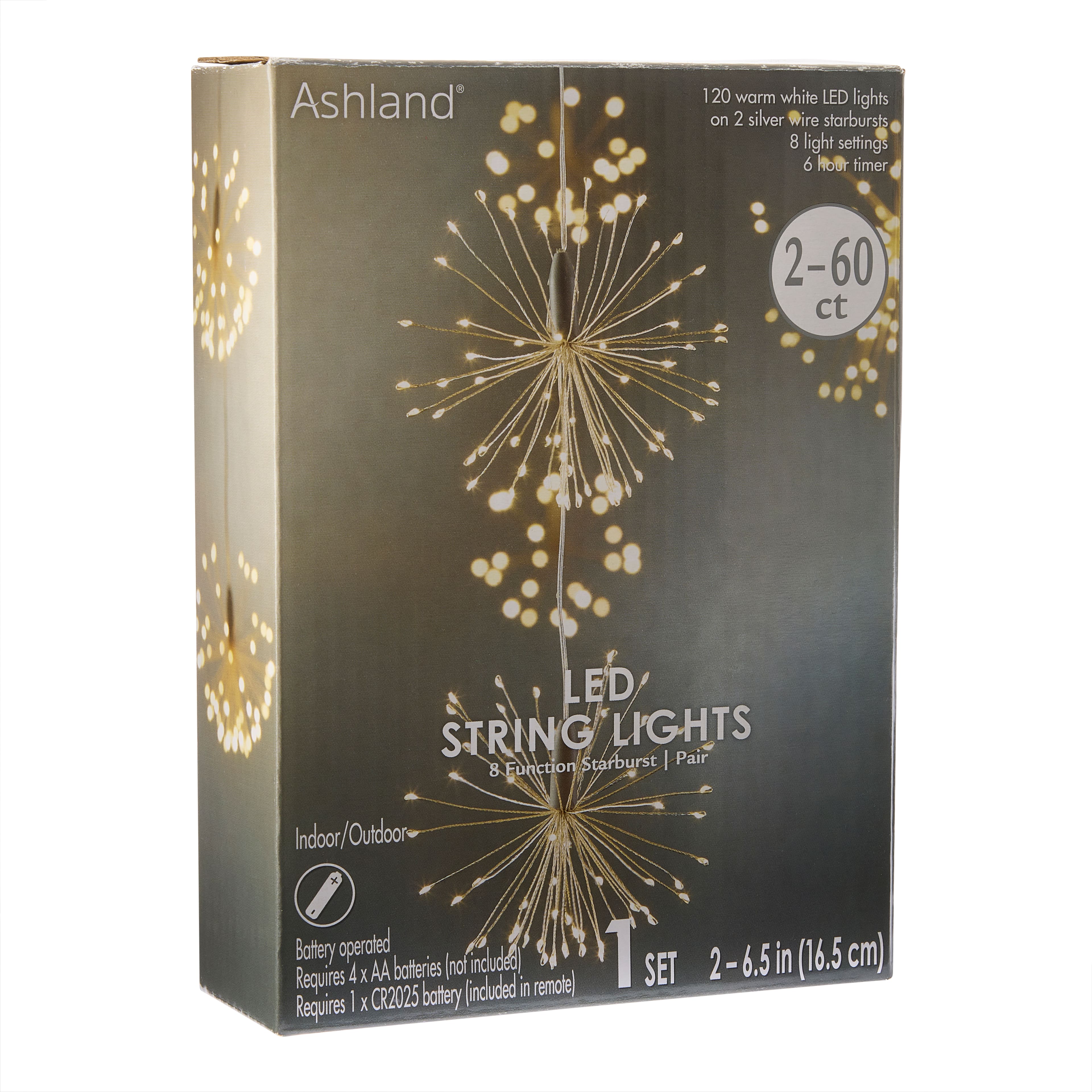 Warm White LED Starburst Pair String Lights by Ashland&#xAE;