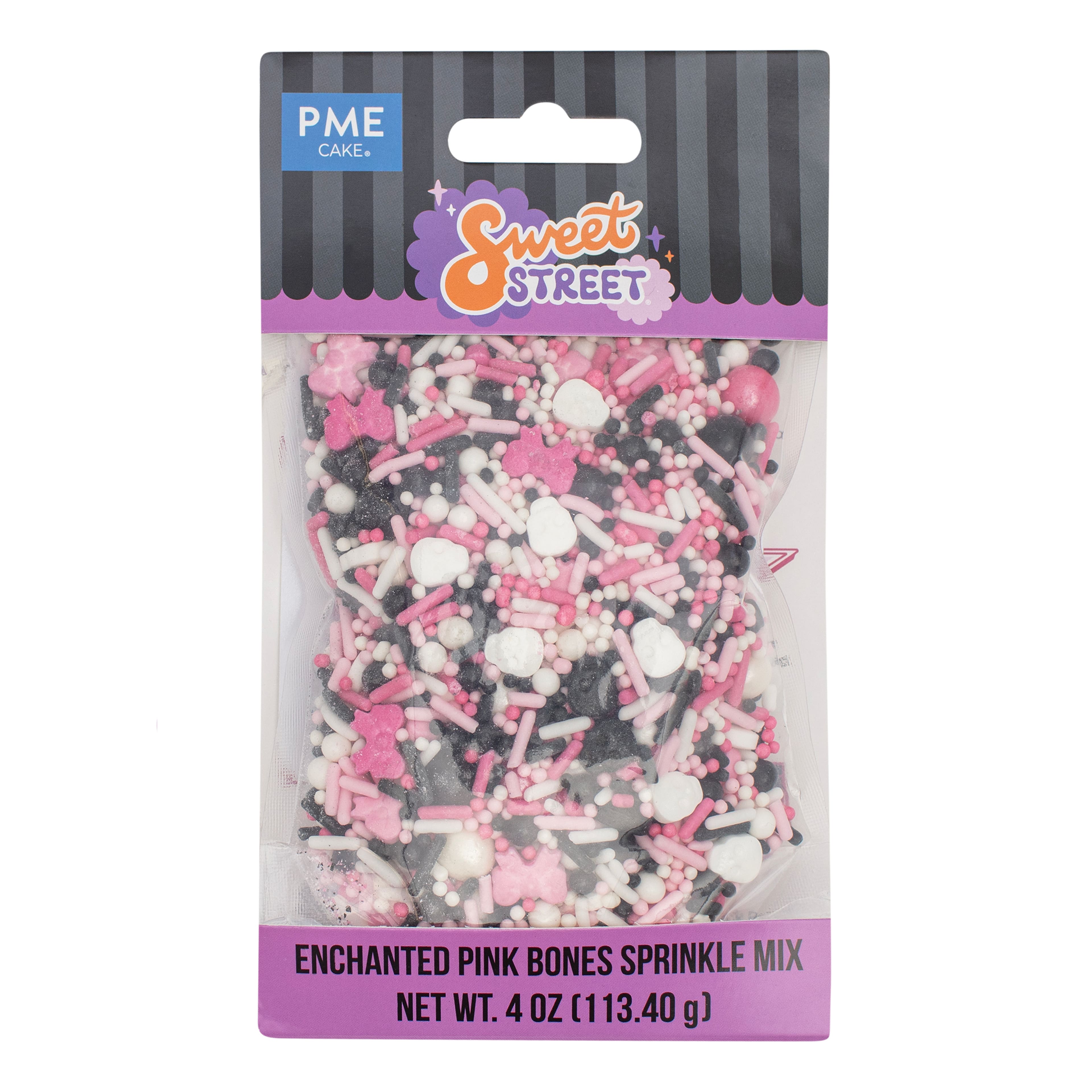 PME Cake Sweet Street® Enchanted Pink Bones Sprinkle Mix