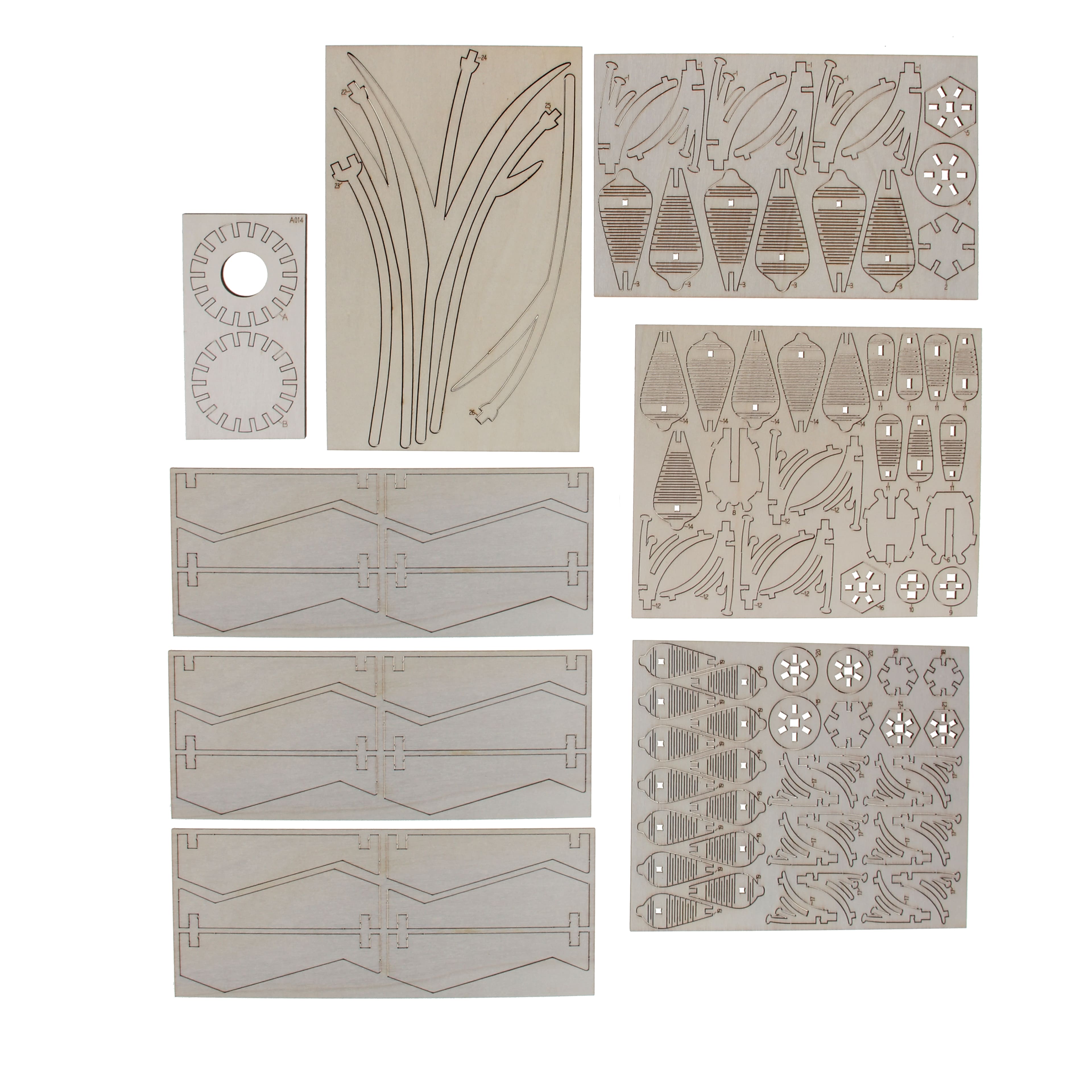 Puzzle 3D en bois Lily à faire soi-même par Make Market