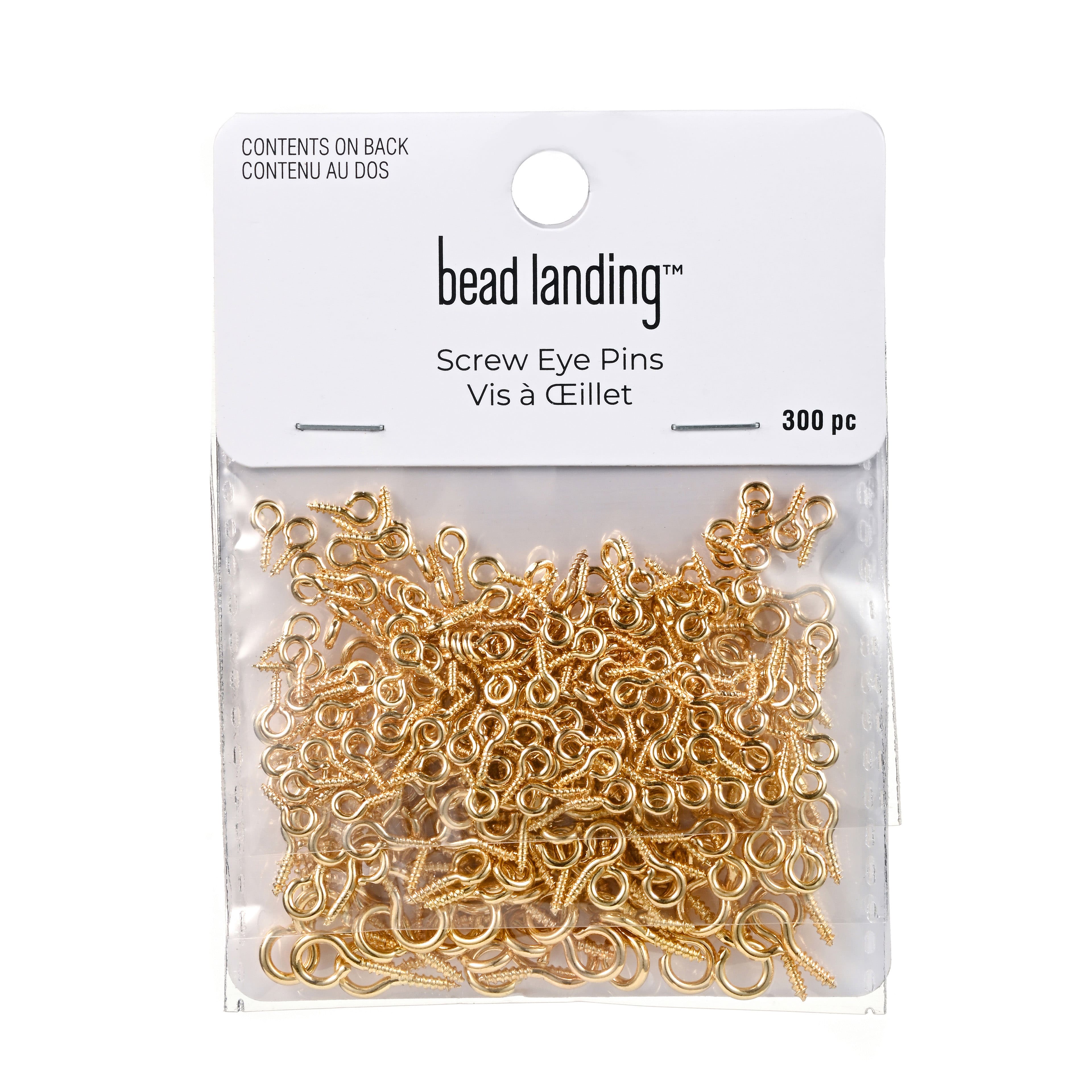 Gold Screw Eye Pins, 300ct. by Bead Landing™