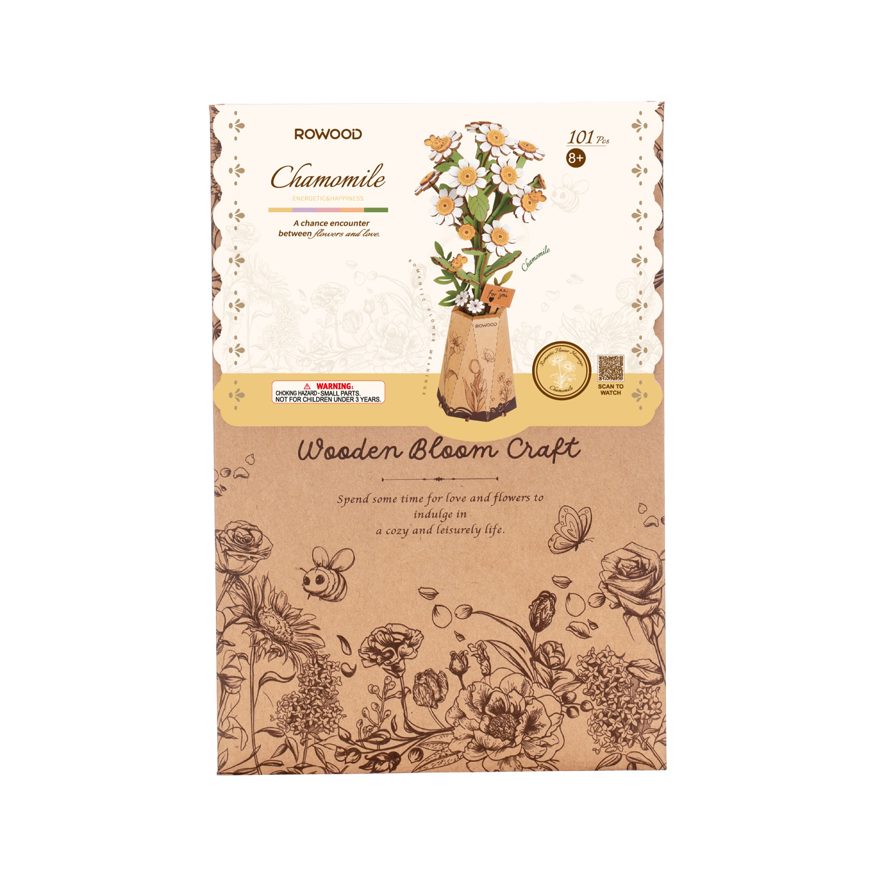 Rowood Chamomile Wooden Bloom Craft