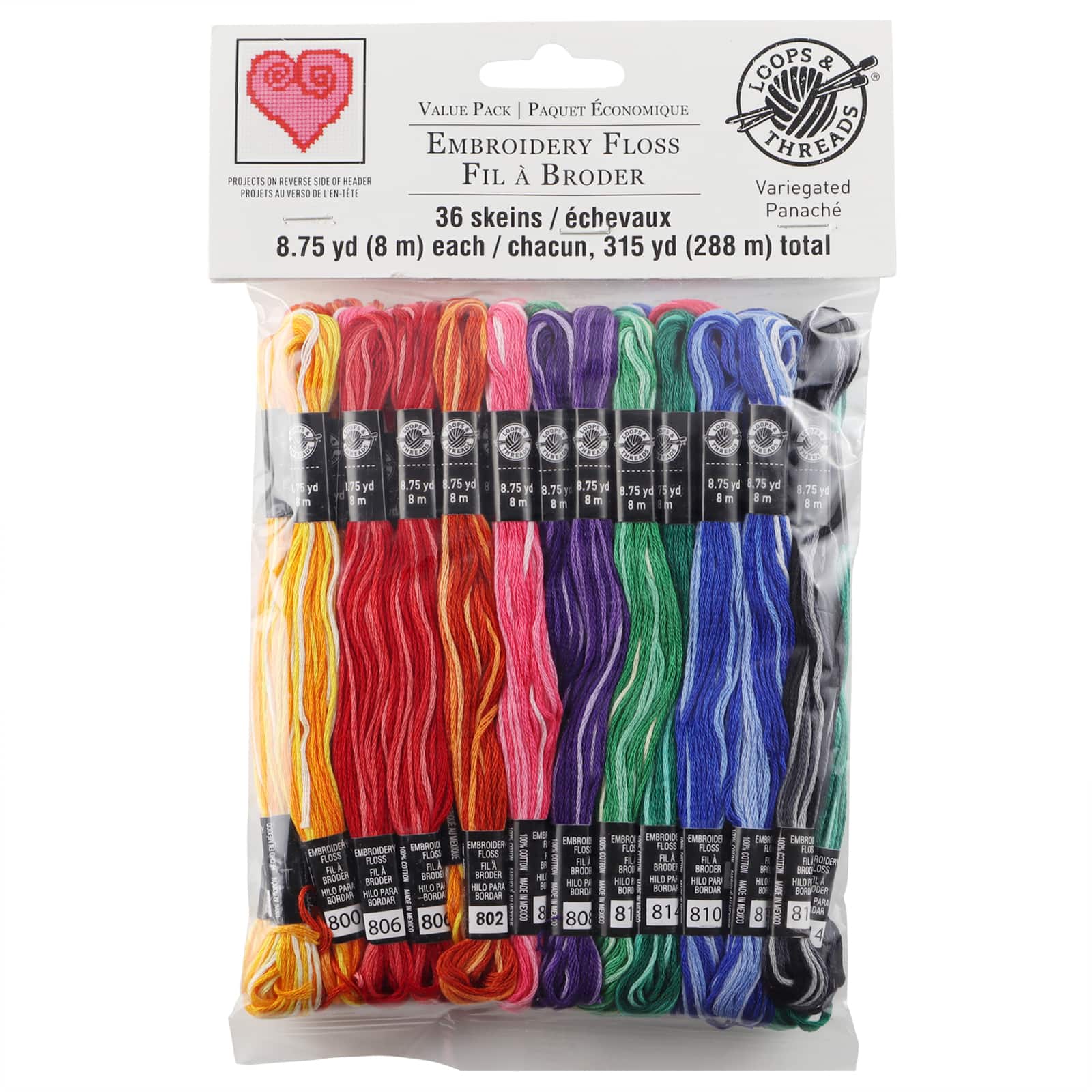 Variegated Embroidery Floss Loops &#x26; Threads&#x2122;, 36ct. 