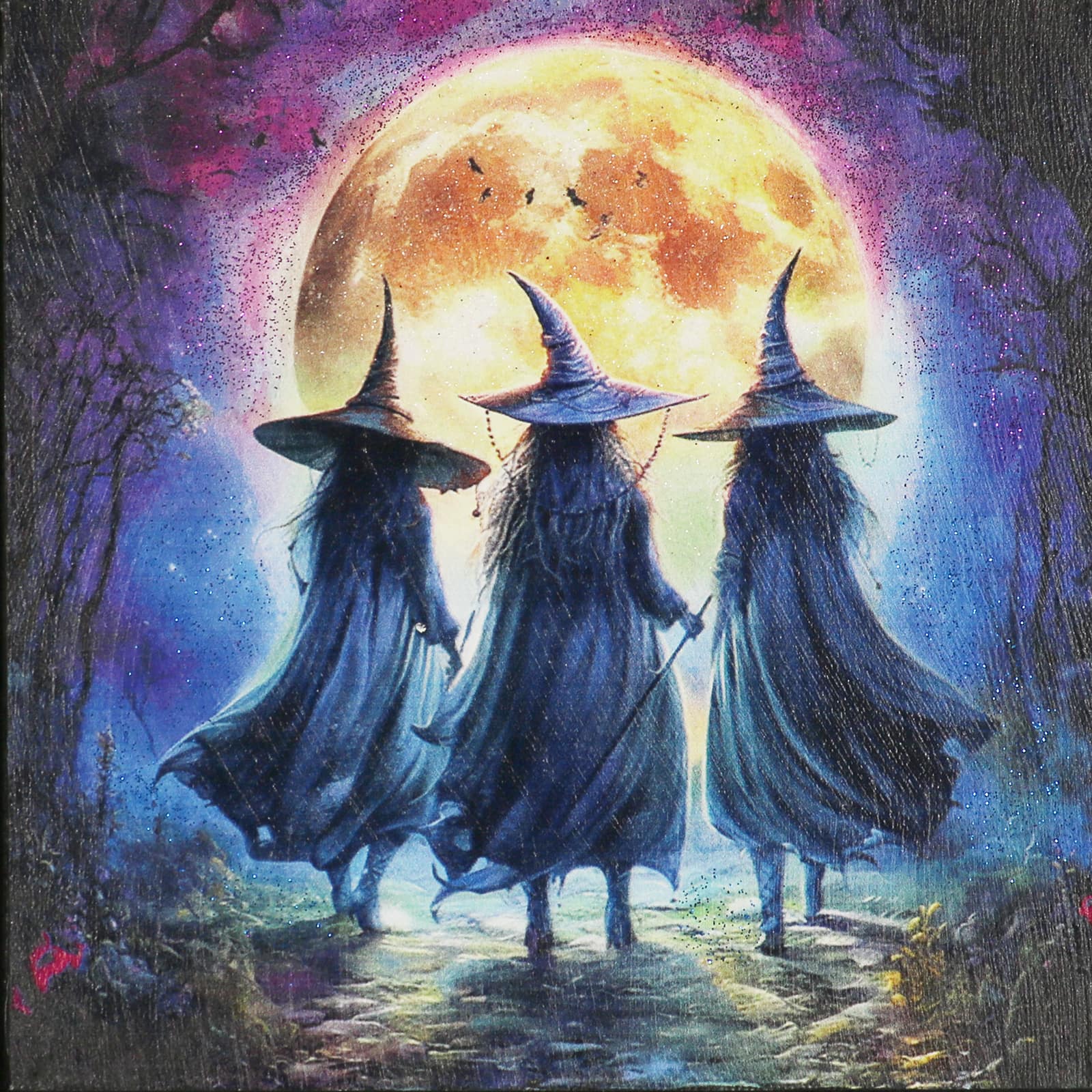 7.75&#x22; Three Witches &#x26; Moon Wall D&#xE9;cor by Ashland&#xAE;
