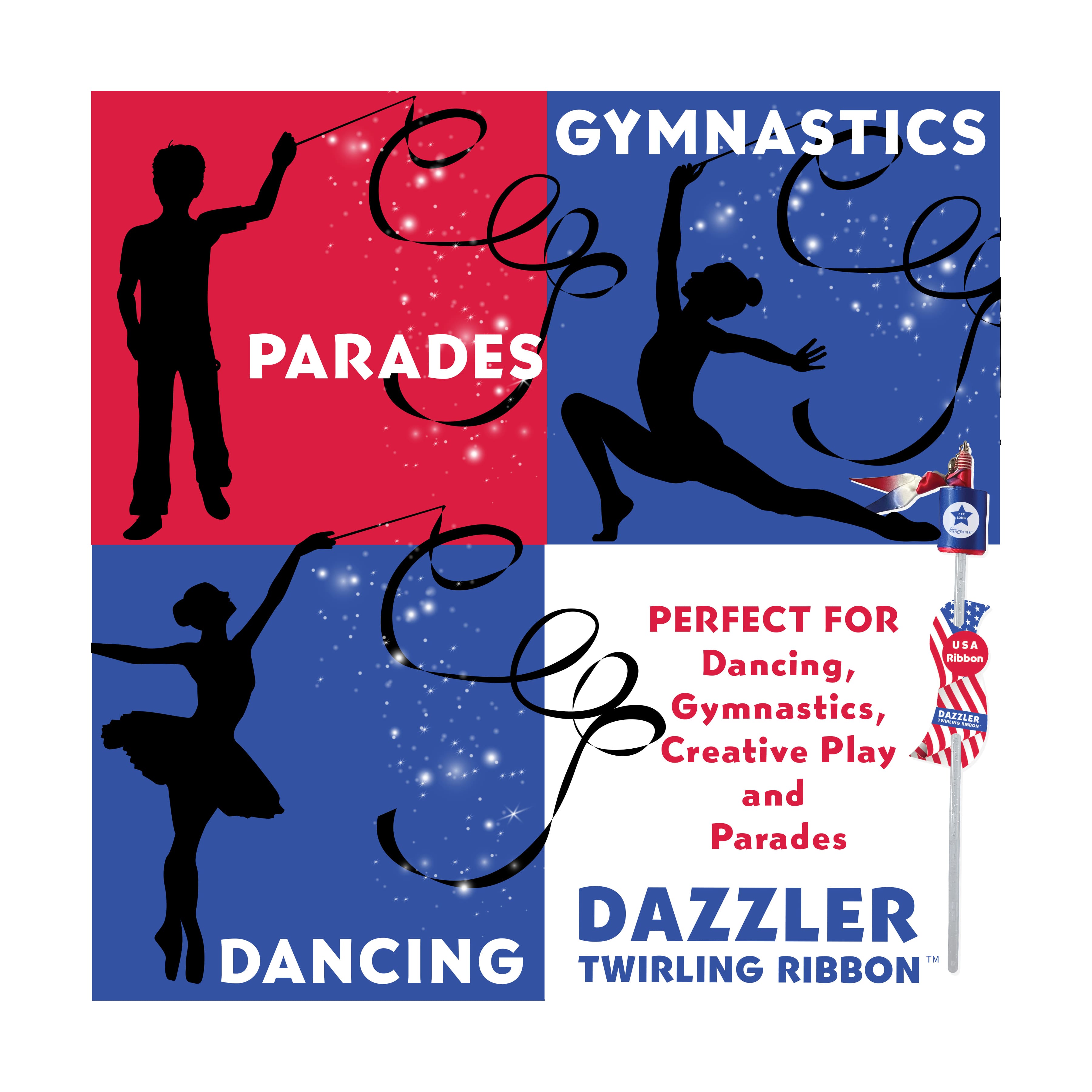 USA Dazzler Twirling Ribbon