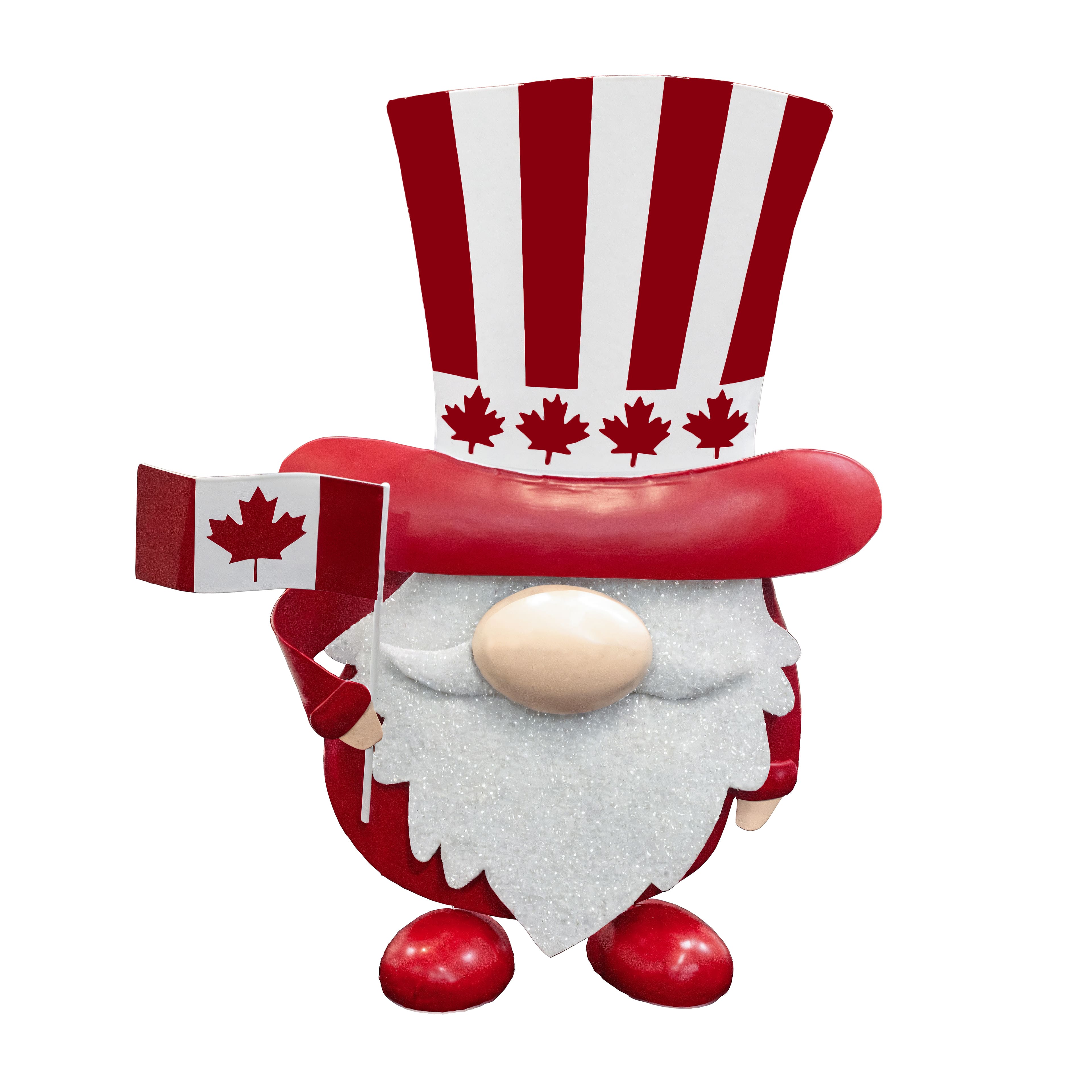 11.5&#x22; Metal Canada Gnome Tabletop D&#xE9;cor by Celebrate It&#x2122;