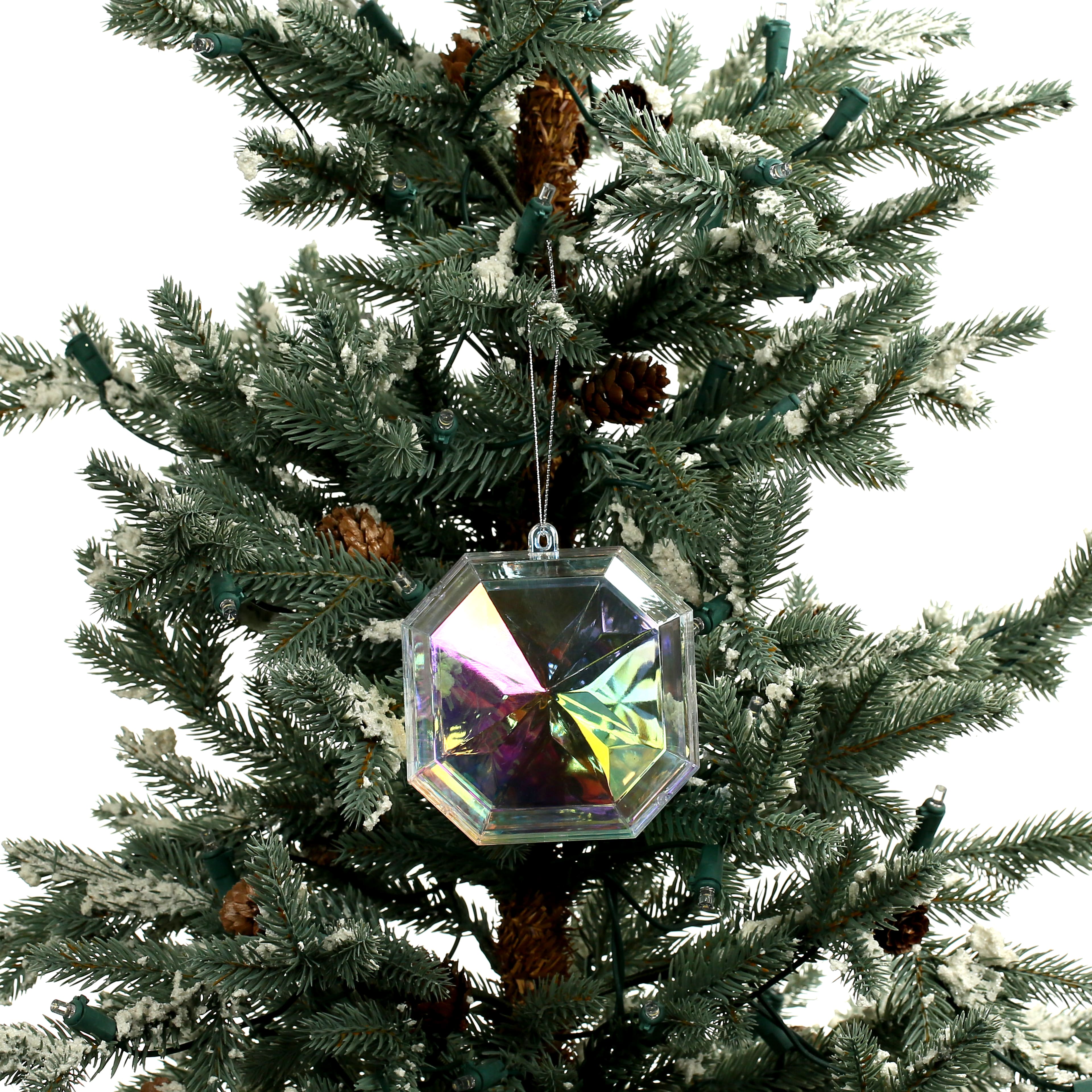 4.25&#x22; DIY Iridescent Plastic Ornaments, 3ct. by Make Market&#xAE;