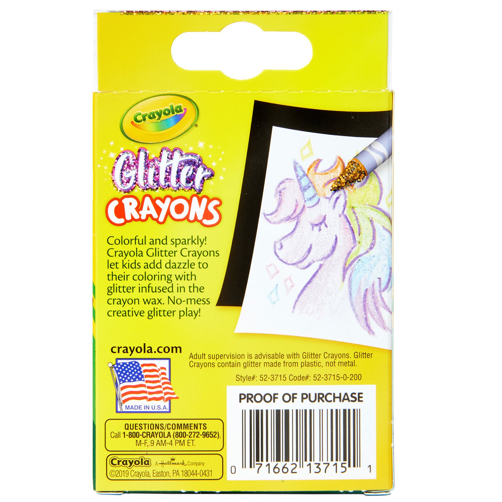 6 Packs: 24 ct. (144) Crayola® Glitter Crayons