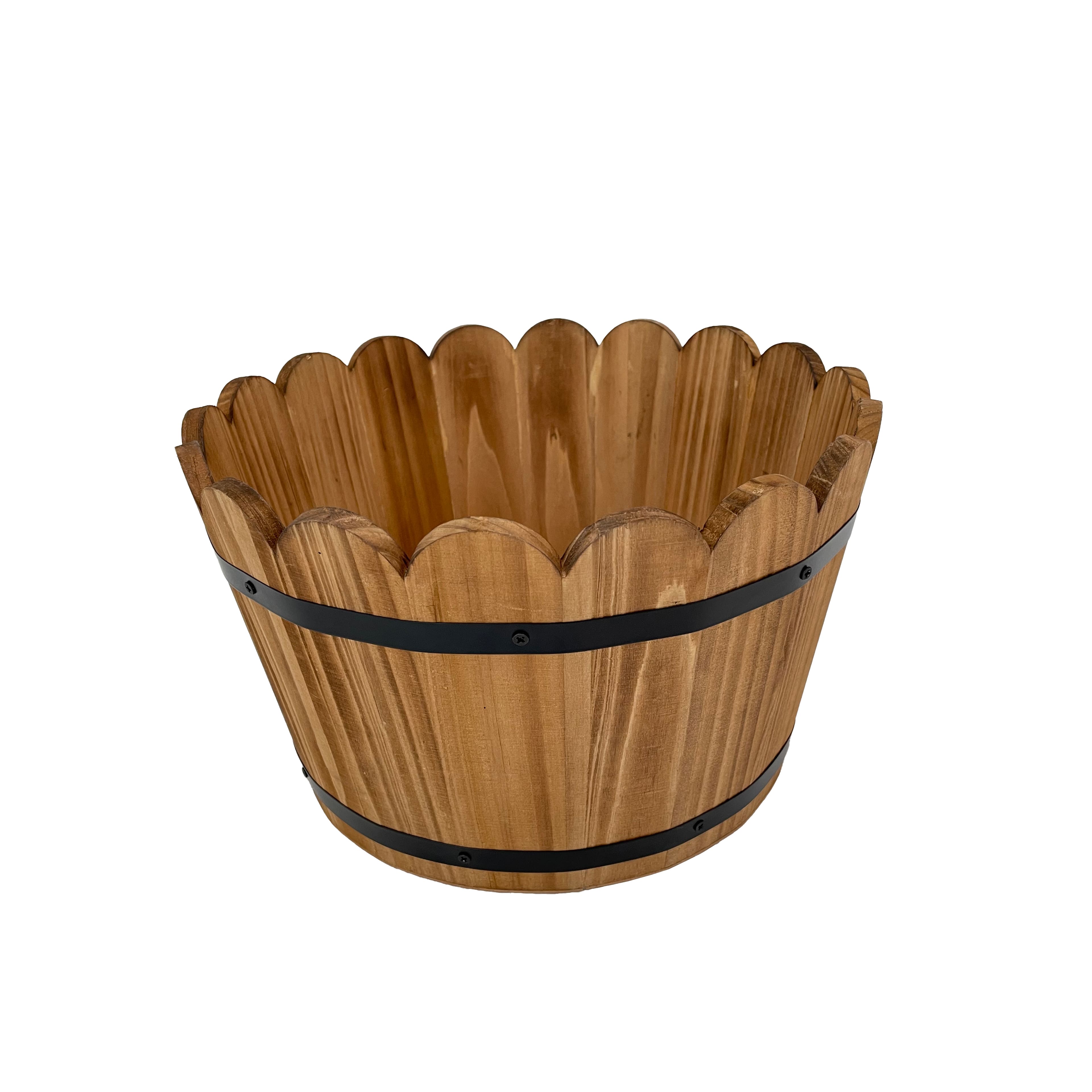 11.5&#x22; Wood &#x26; Metal Barrel by Ashland&#xAE;