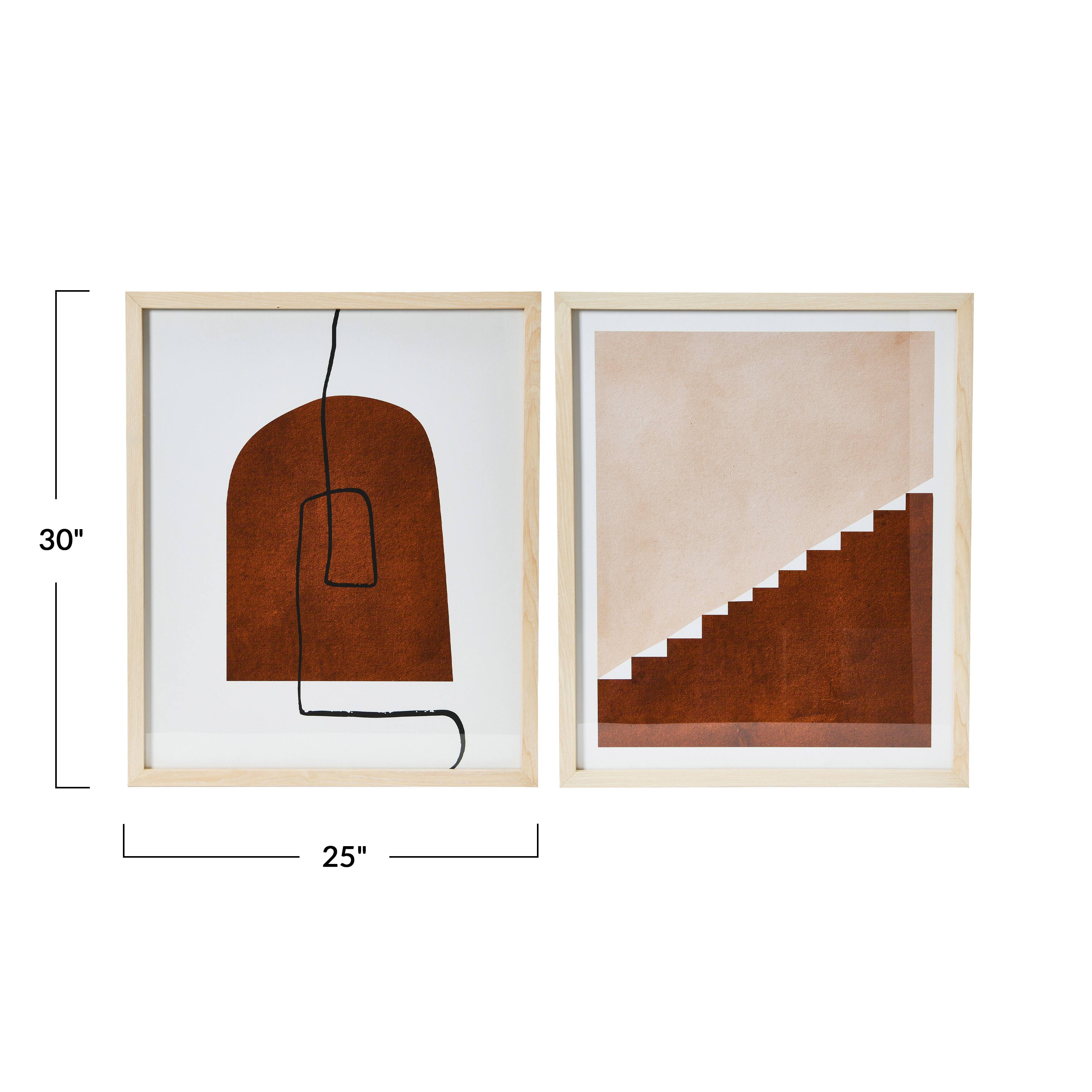 Hello Honey® Framed Abstract Geometric Print Wall Art Set