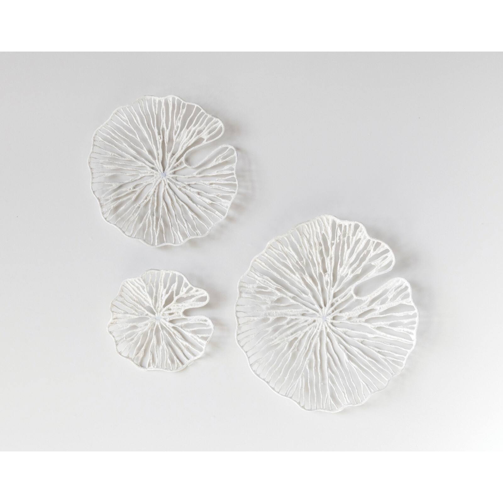 Hello Honey® White Coral Shaped Paper & Metal Wall Décor Set