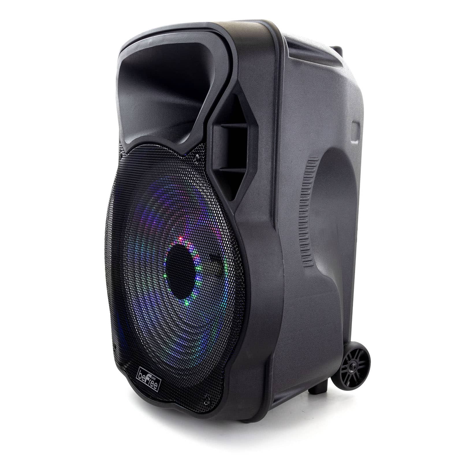 beFree Sound 15&#x22; Bluetooth Rechargeable Party Speaker With Illuminating Lights