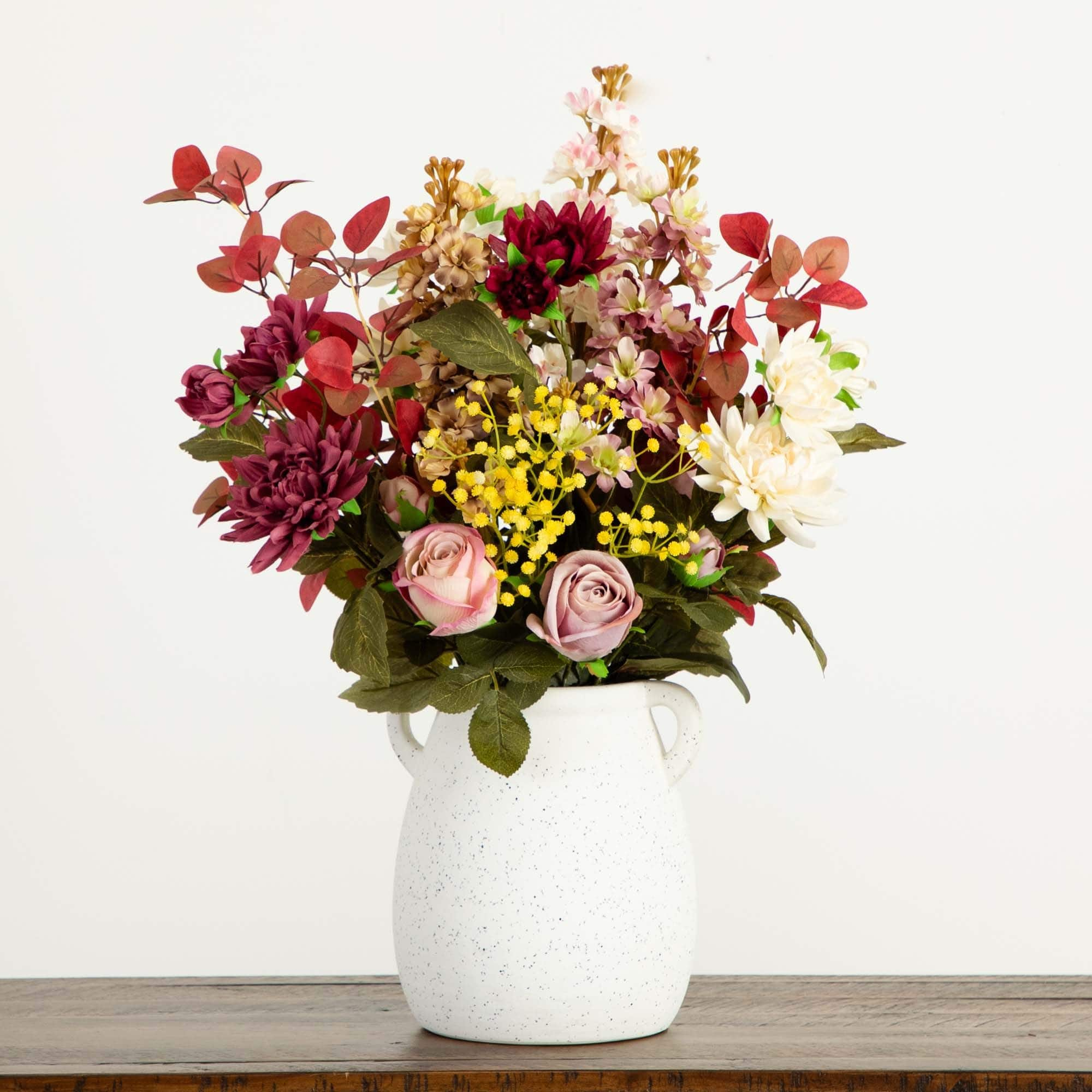 25&#x22; Mixed Flower Arrangement in Ceramic Vase