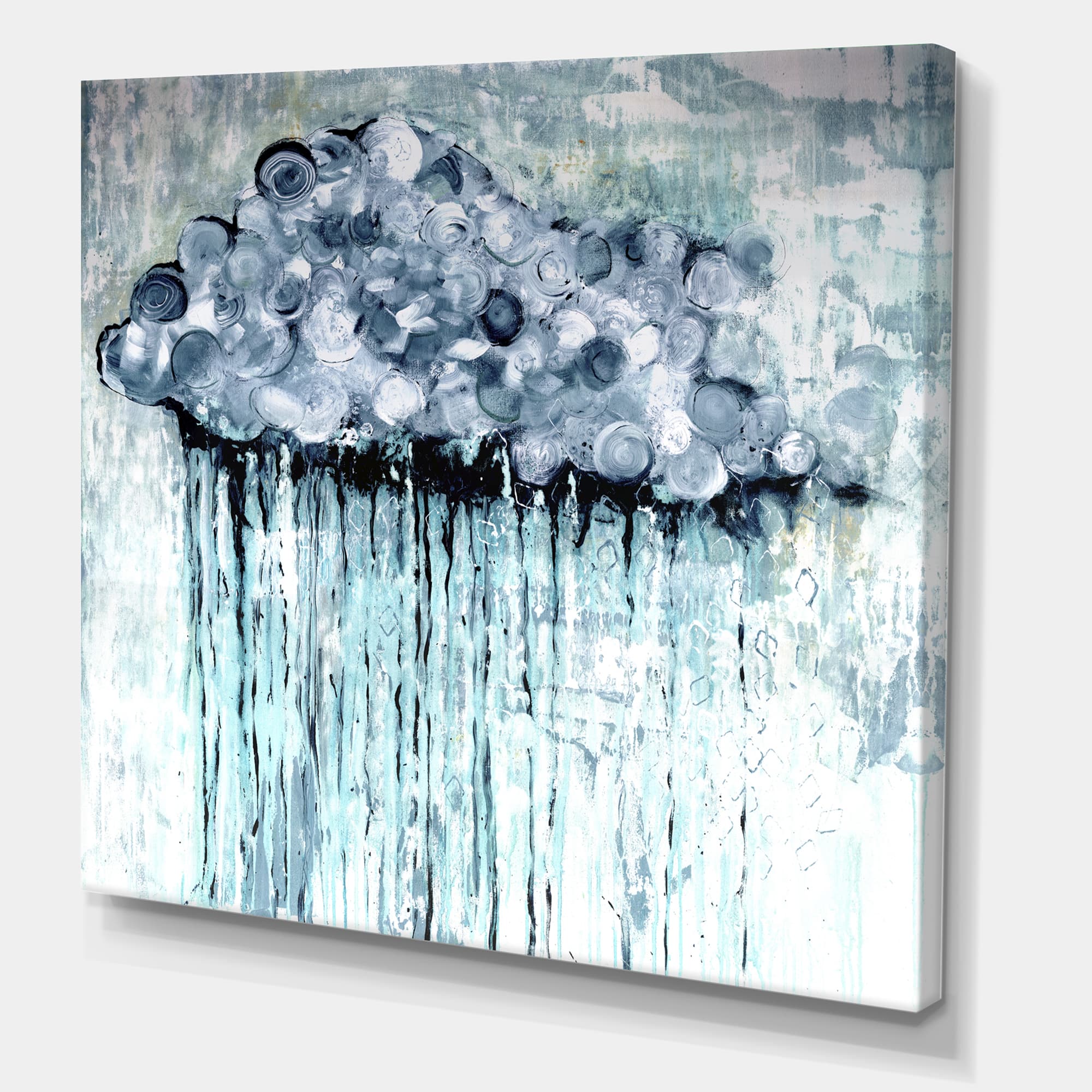 Designart - Rain Cloud - Modern & Contemporary Canvas Art Print