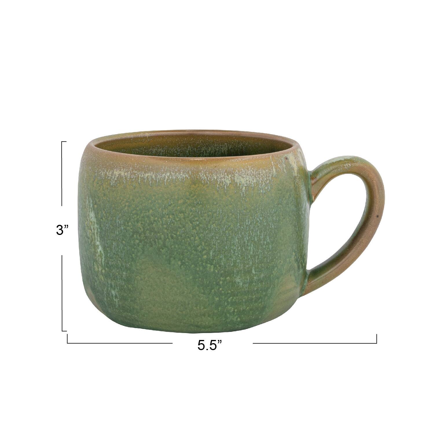 5.5&#x22; Rustic Stoneware Mug Set