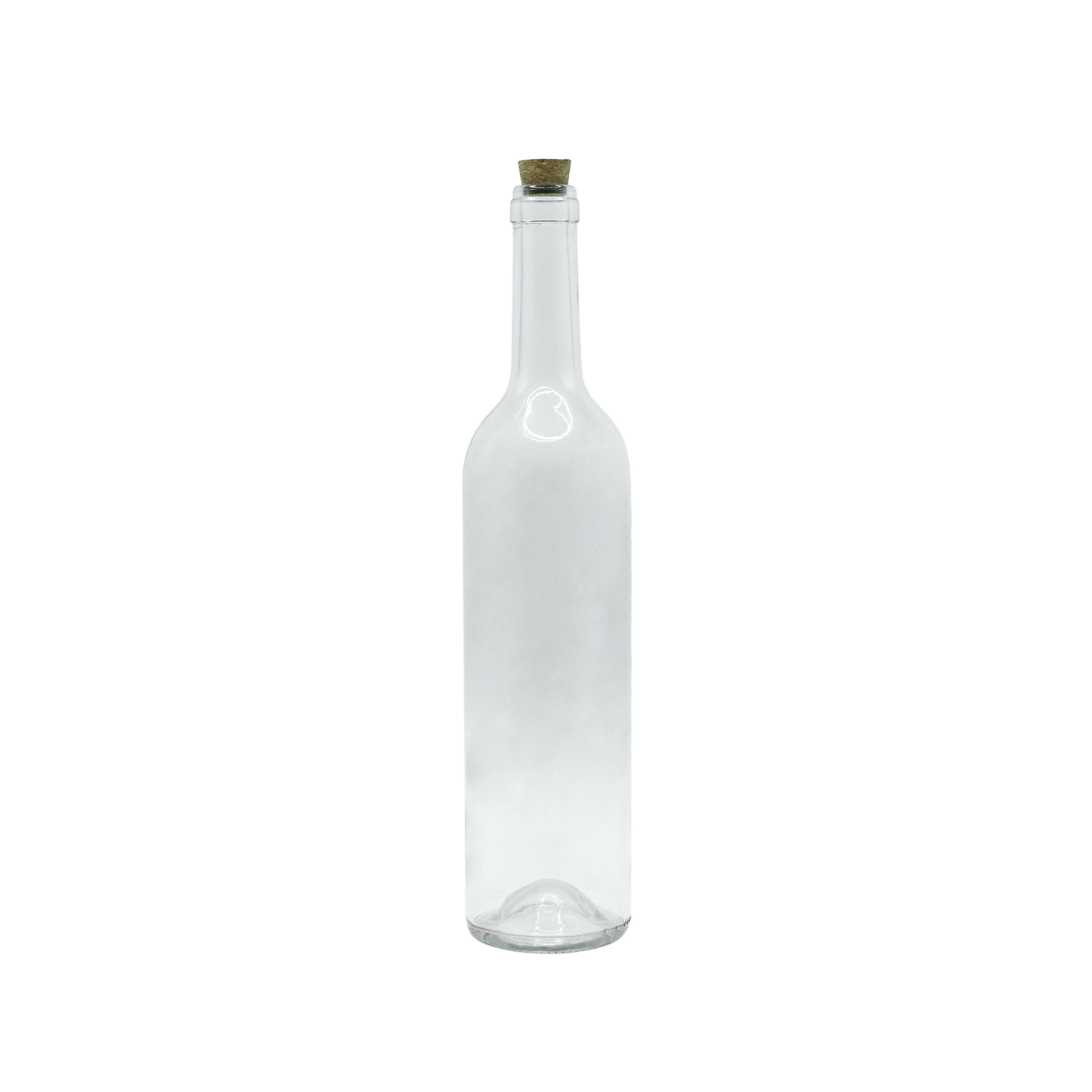 12 Pack: 26oz. Clear Glass Wine Bottle with Cork by Ashland®
