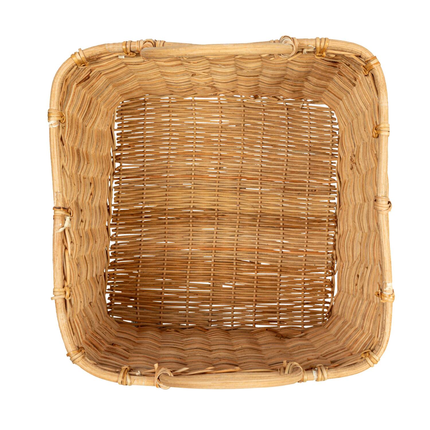 Hello Honey® Natural Square Rattan Basket Set with Handles