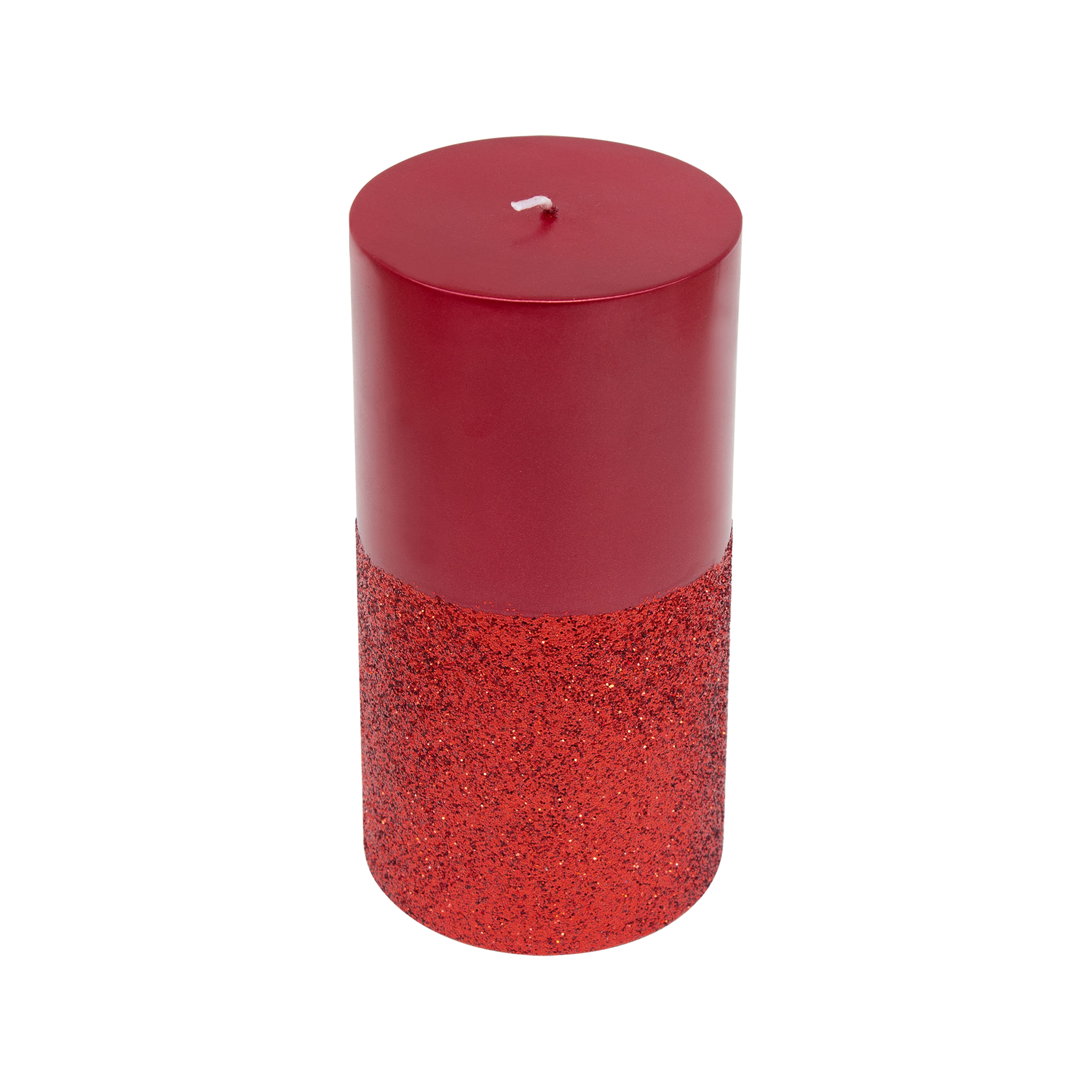 6&#x22; Metallic Red Unscented Pillar Candle by Ashland&#xAE;