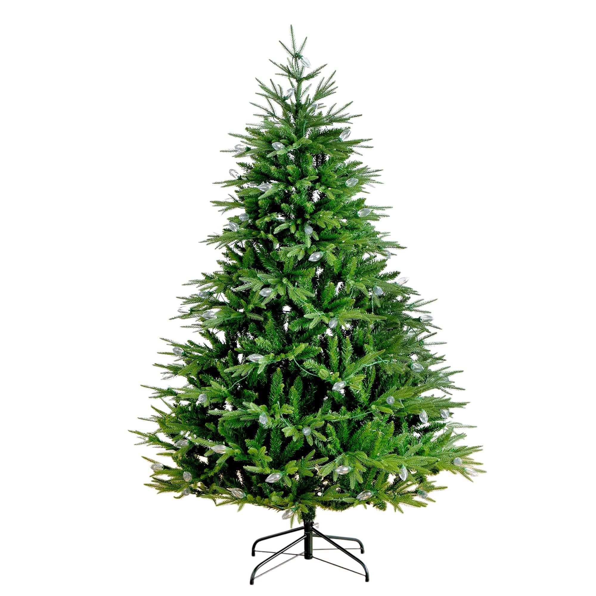 6ft. Pre-Lit Luxembourg Pine Artificial Christmas Tree, Multicolor Lights