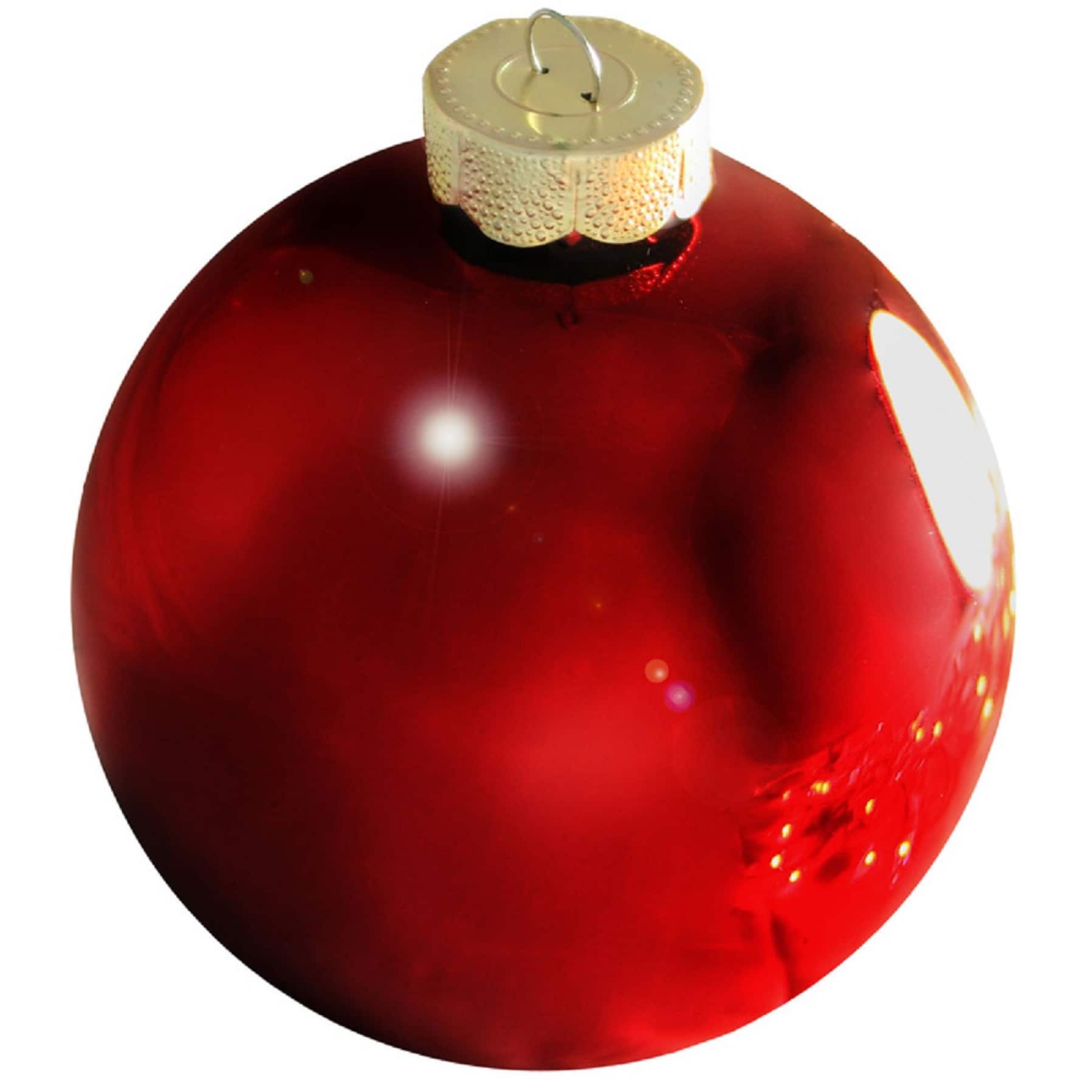Whitehurst 2 Pack 6&#x22; Shiny Glass Ball Ornaments