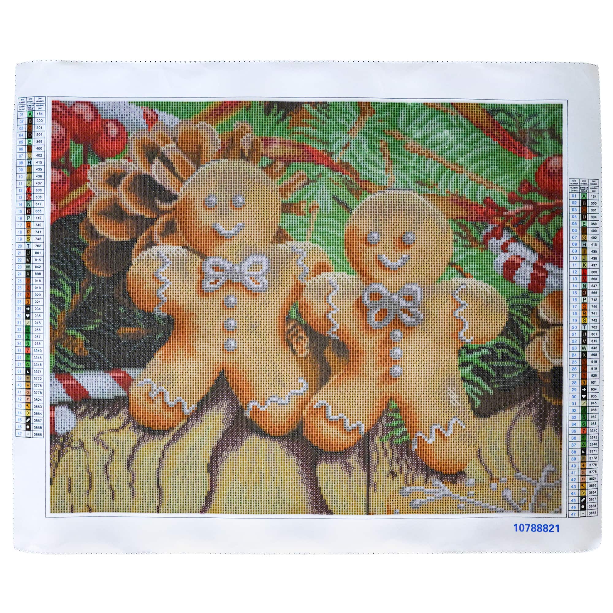 16&#x22; x 20&#x22; Gingerbread Diamond Art Kit by Make Market&#xAE;