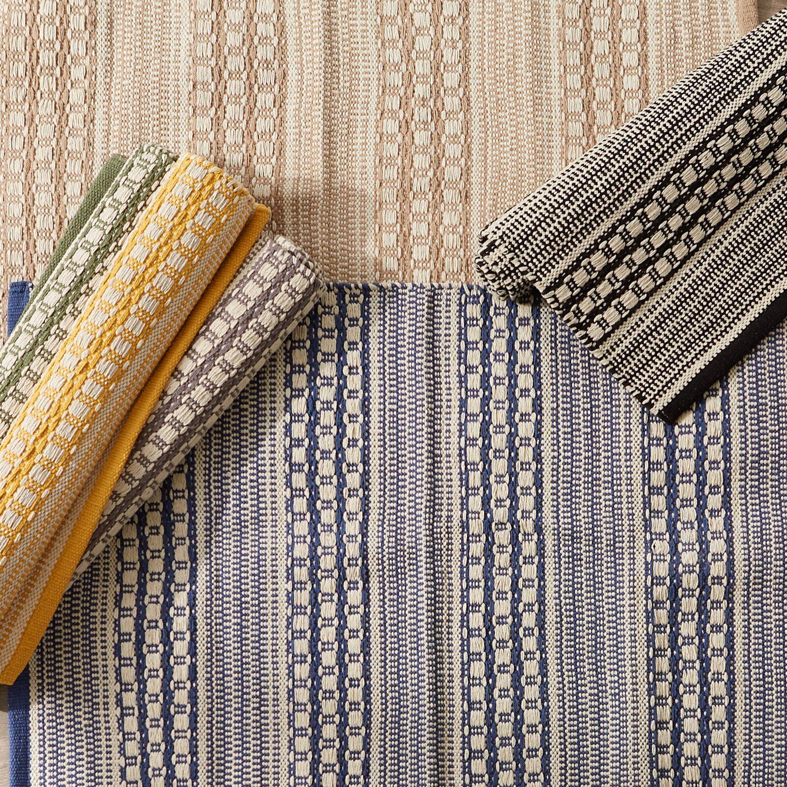 DII® Artichoke Green Dobby Stripe Hand-Loomed Rug, 2ft. x 3ft.