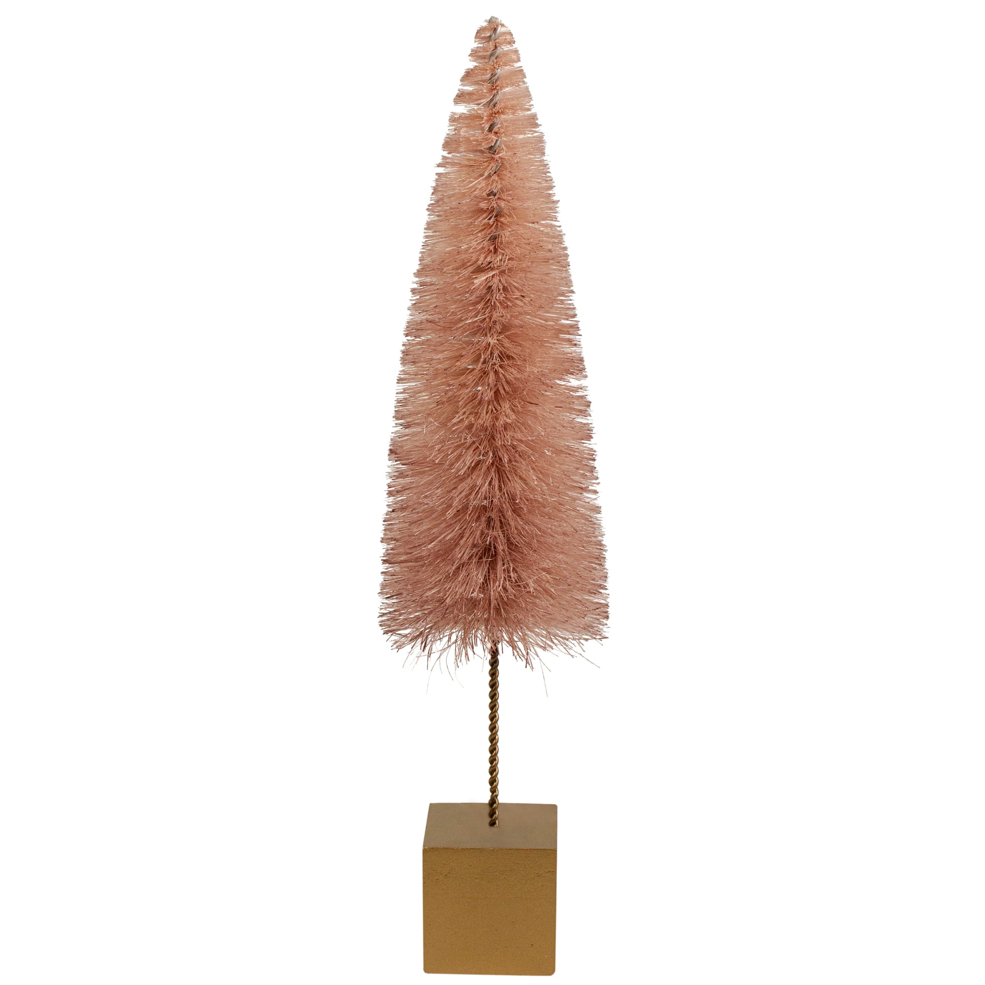  14" Brown Sisal Christmas Tree Tabletop Decoration