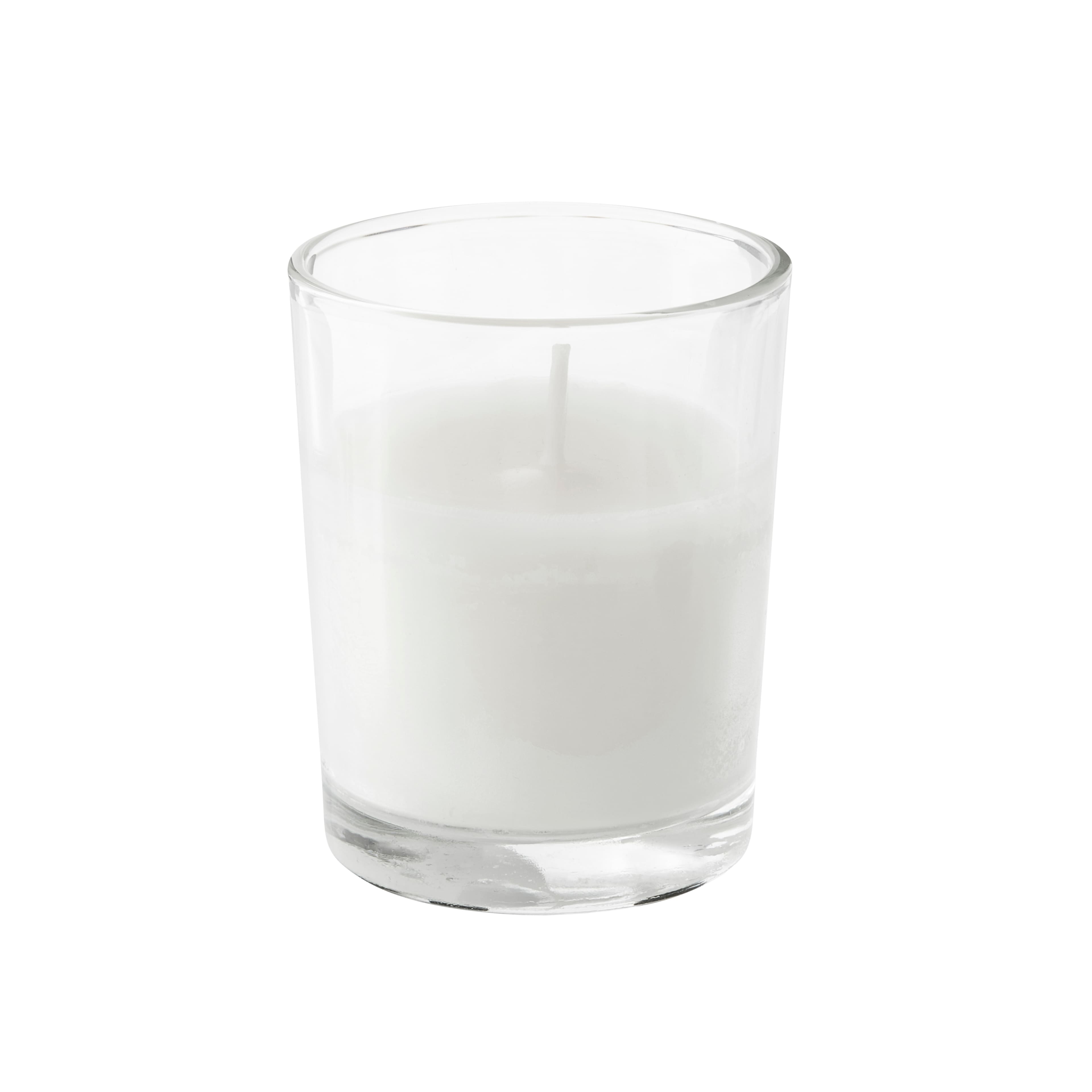 Michaels White Glitter LED Votive Candles by Ashland 12ct.