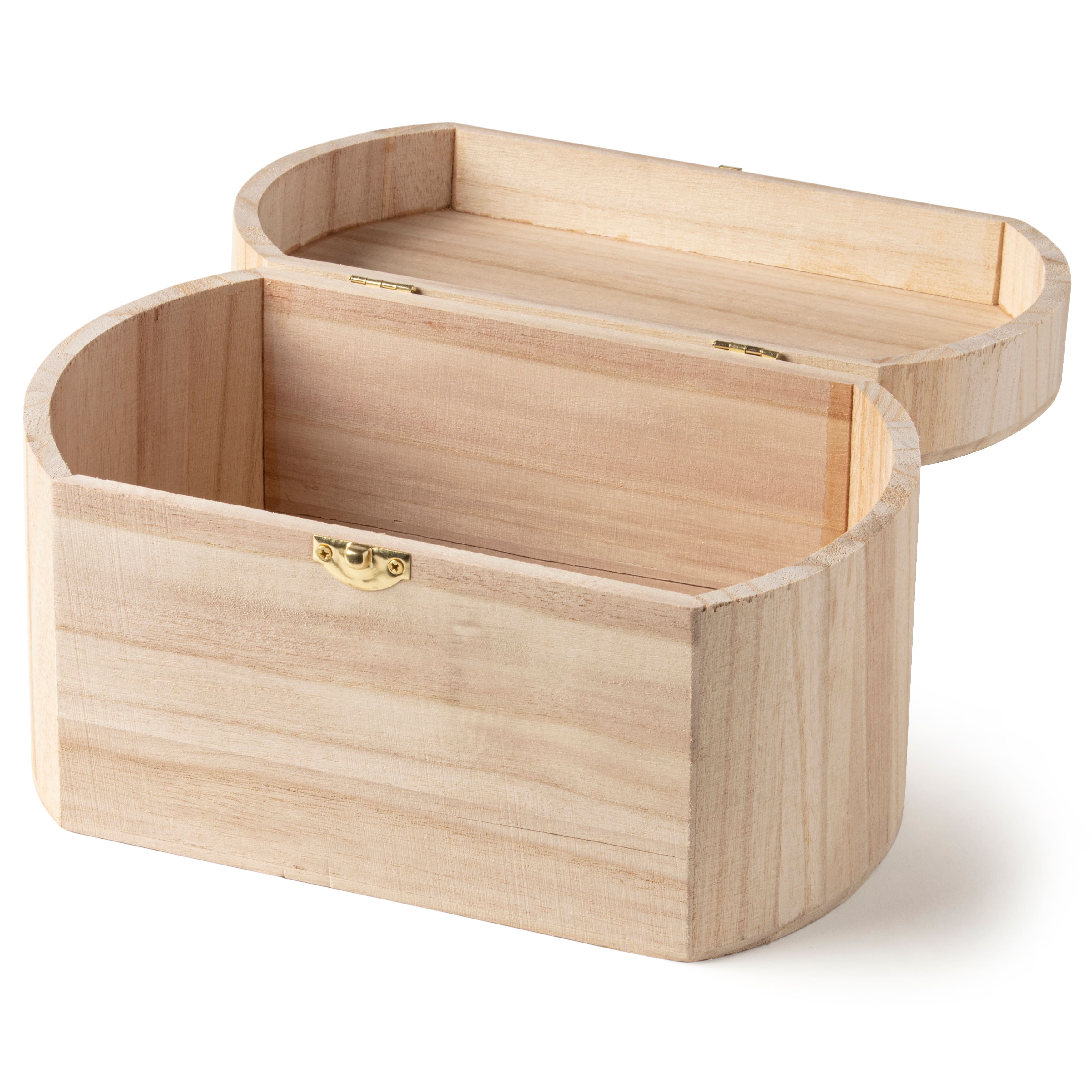 6 Pack: 9.5" Wood Oval Box by Make Market®