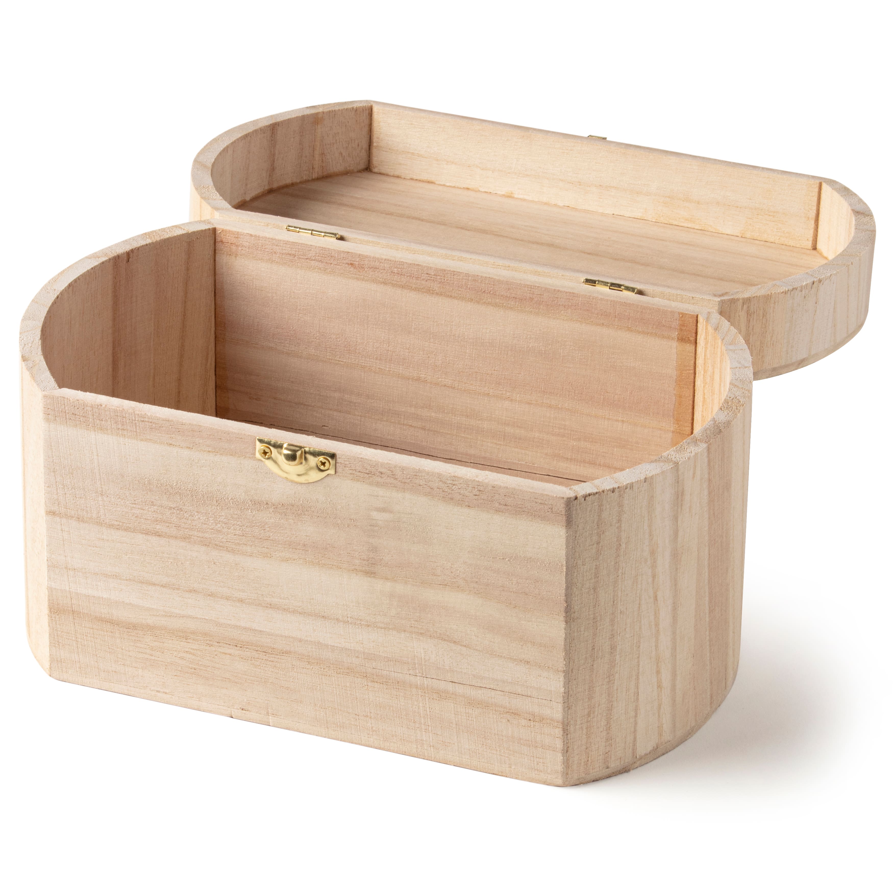 6 Pack: 9.5&#x22; Wood Oval Box by Make Market&#xAE;