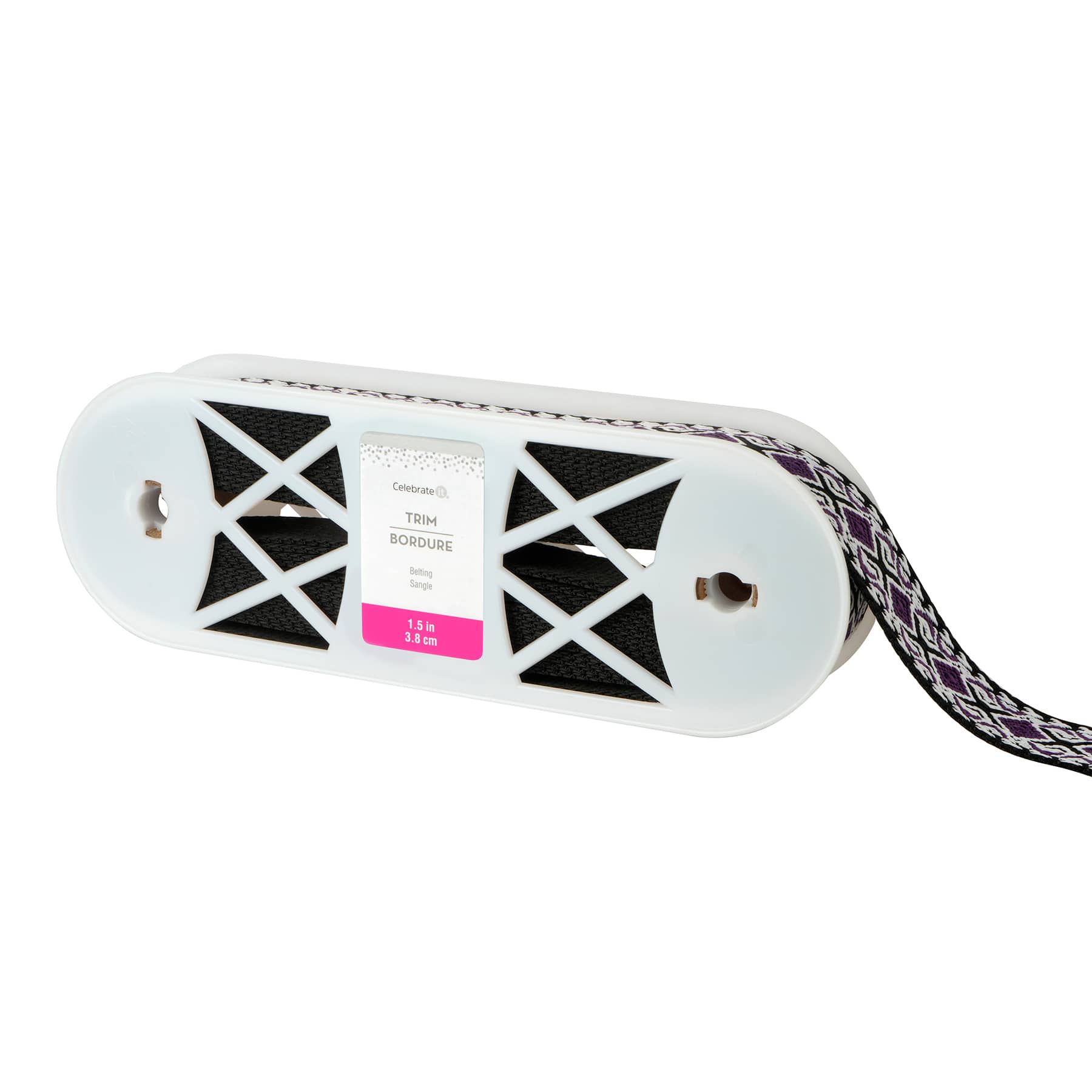 1.5&#x22; Black Rhombus Belting Trim by Celebrate It&#xAE;
