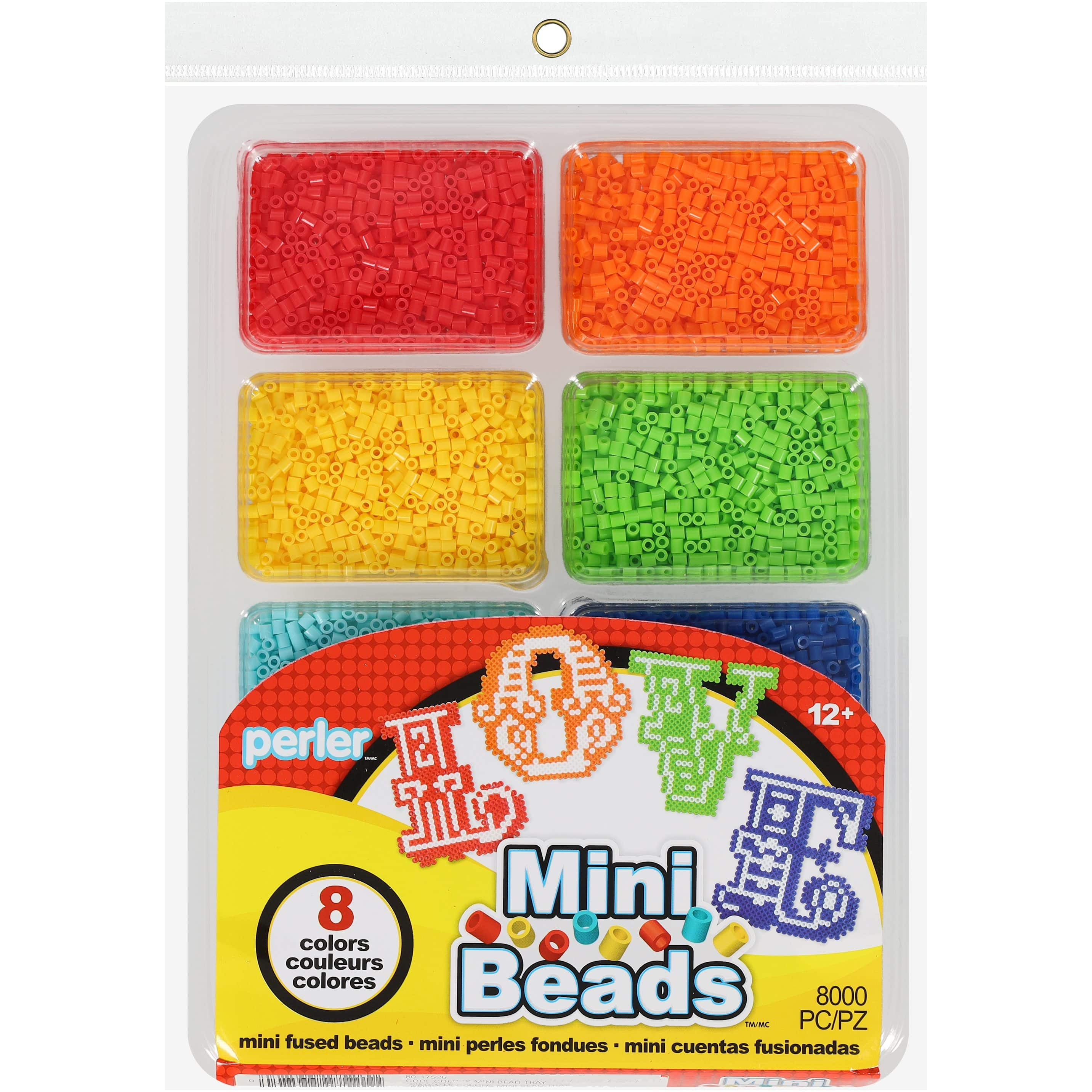 Perler® Rainbow Mini Fused Beads Bead Tray, 8,000ct. | Michaels