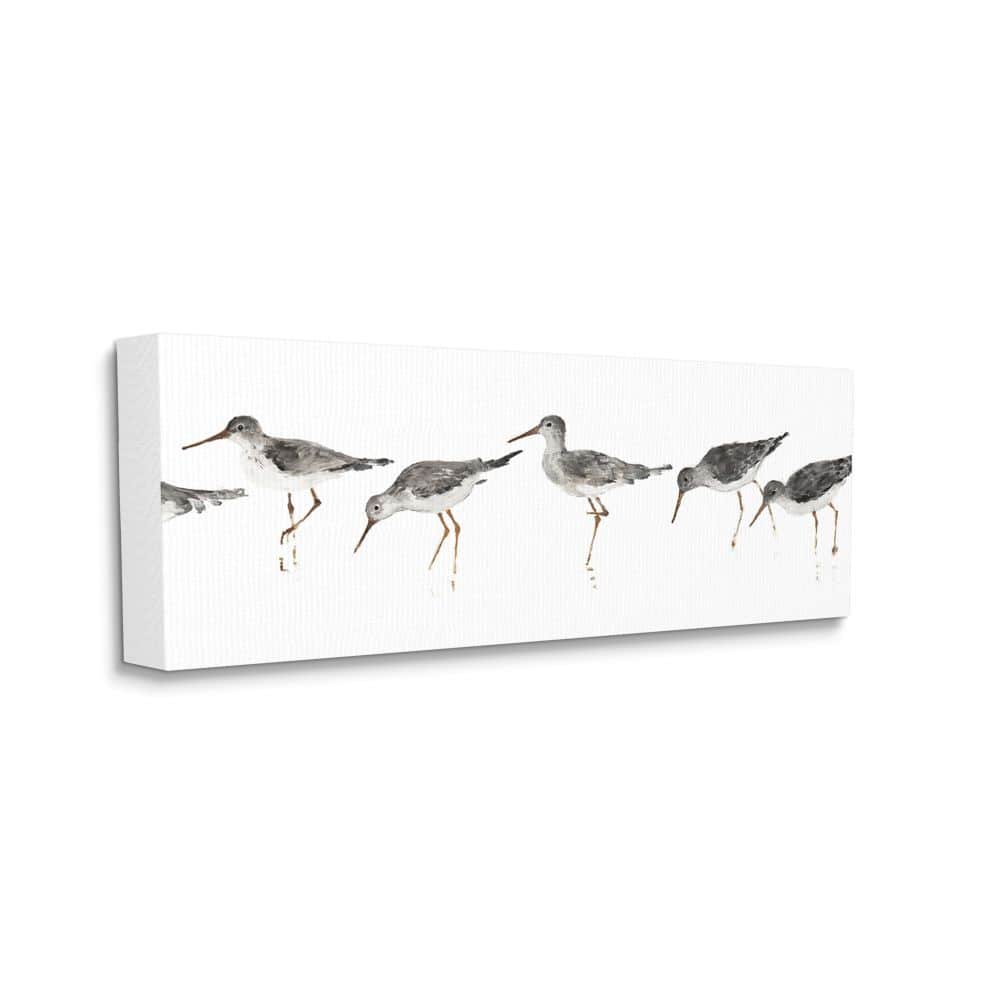 Stupell Industries Beach Bird Sandpipers Minimal Painting Wall Art